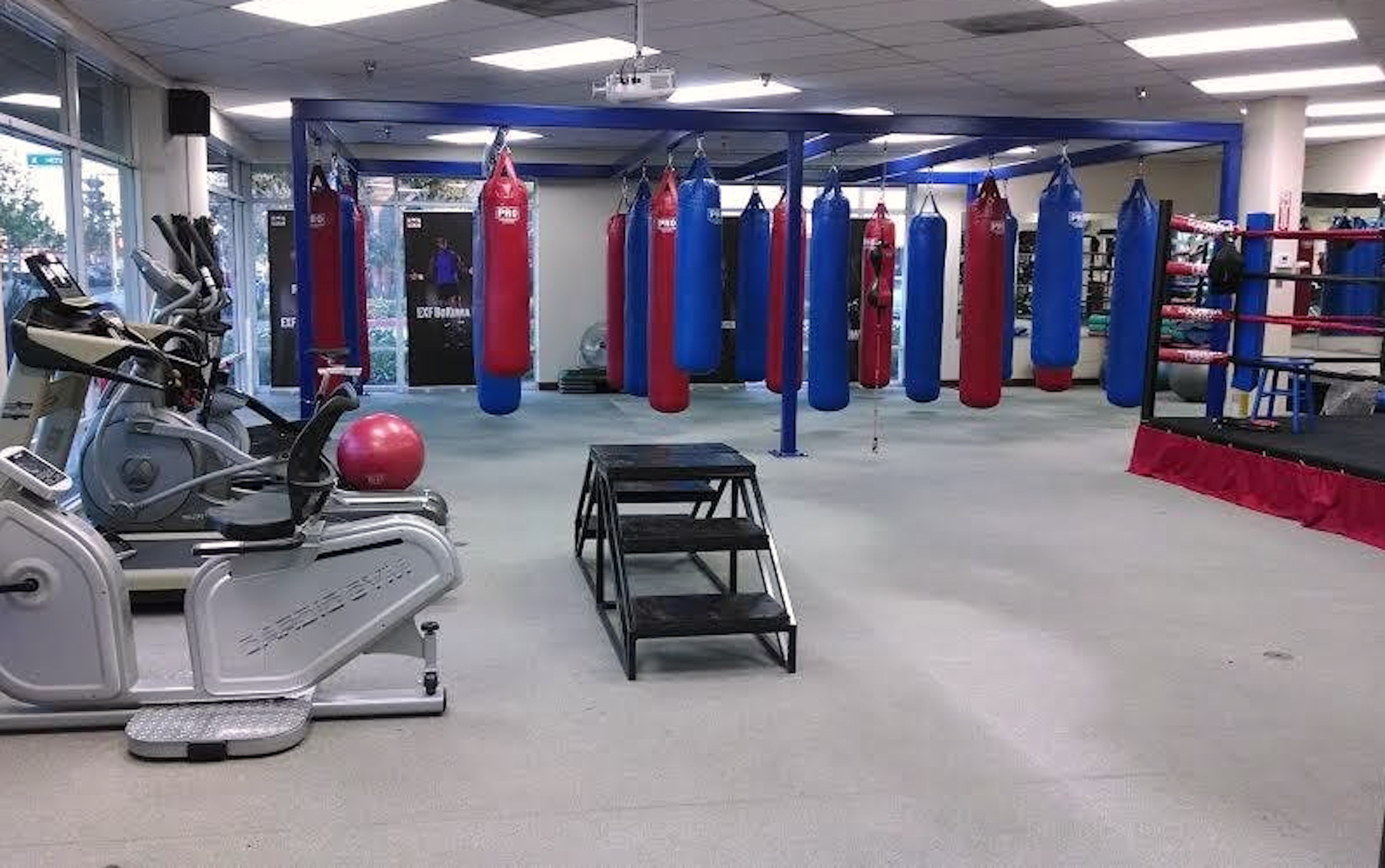 SPACIOUS BOXING GYM and FITNESS STUDIO - A PERFECT LOCATION with boxing bags and lots of equipment