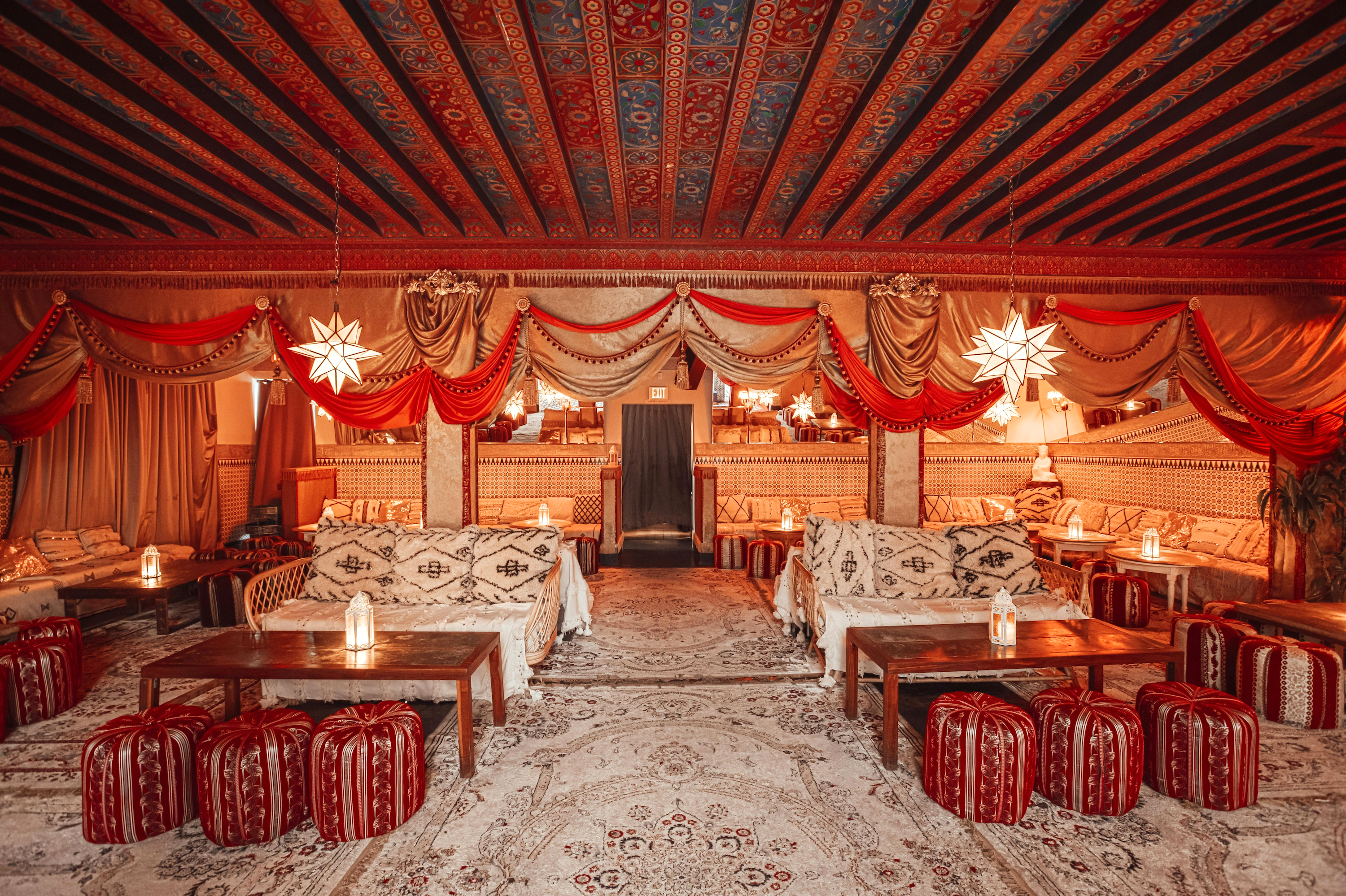 Authentic Moroccan-Decor Bohemian Restaurant And Club
