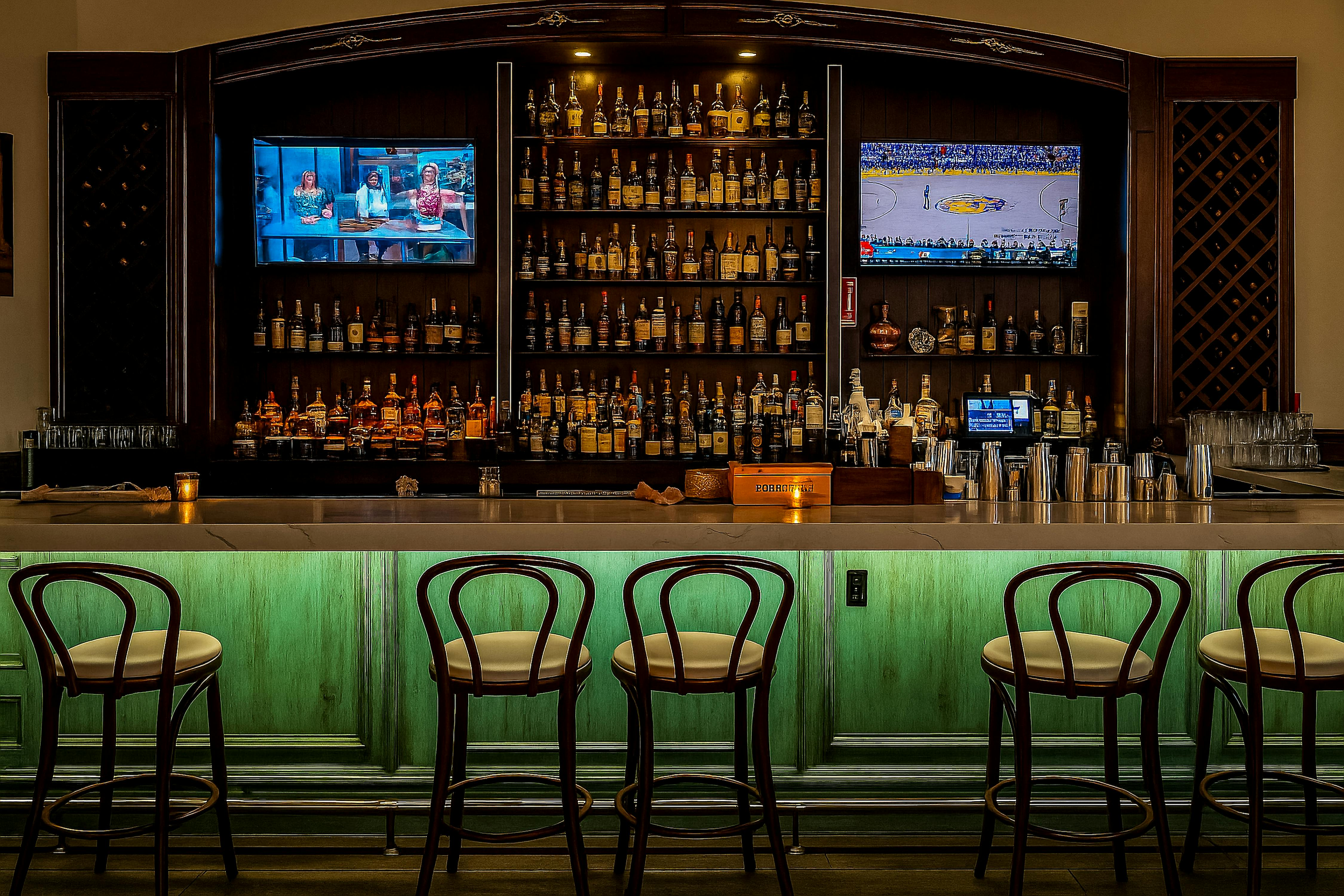 Vintage Cuban Elegance : Luxurious Latin Kitchen & Rum Bar for Film & TV