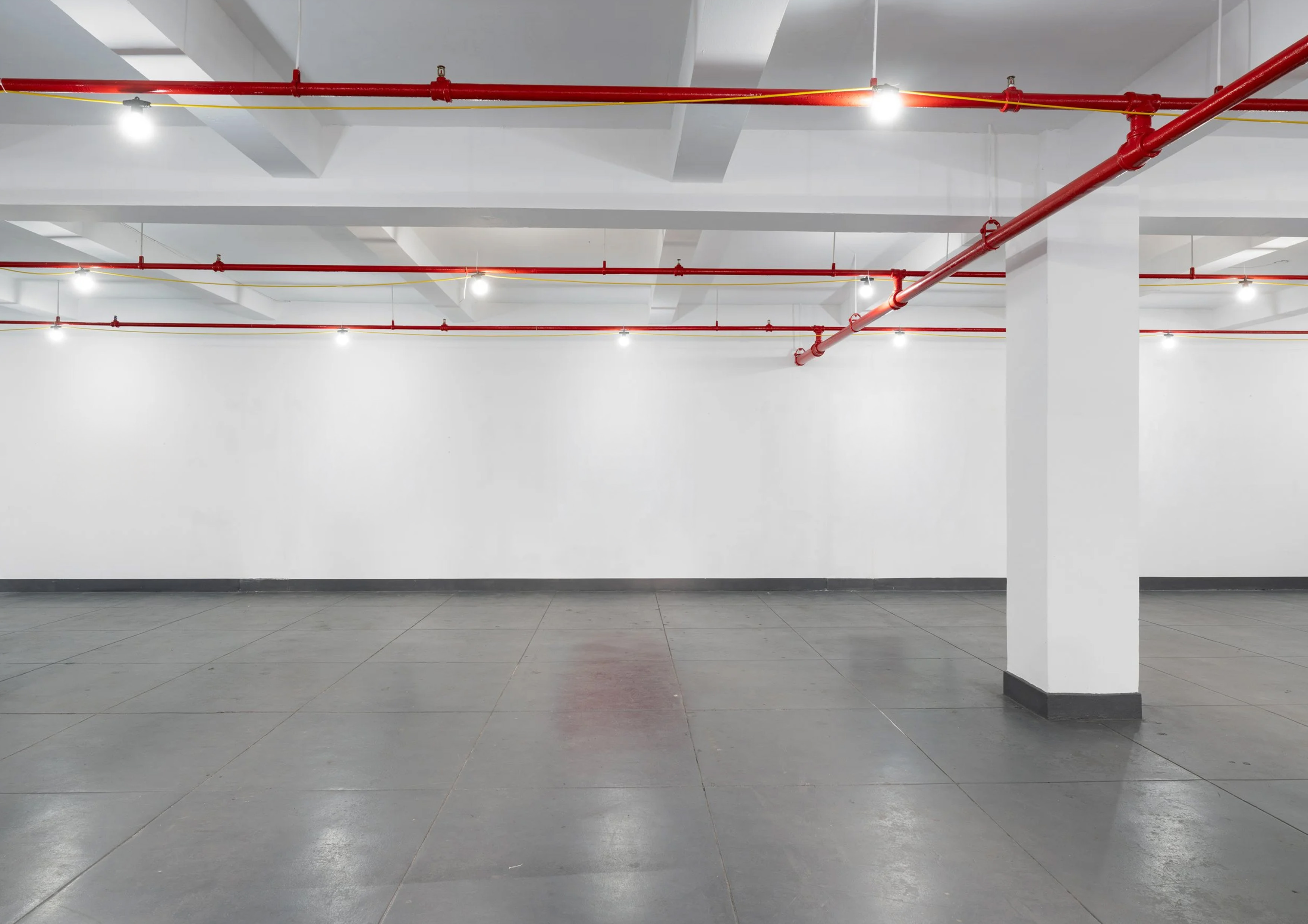 Industrial Sunlit Warehouse Space 