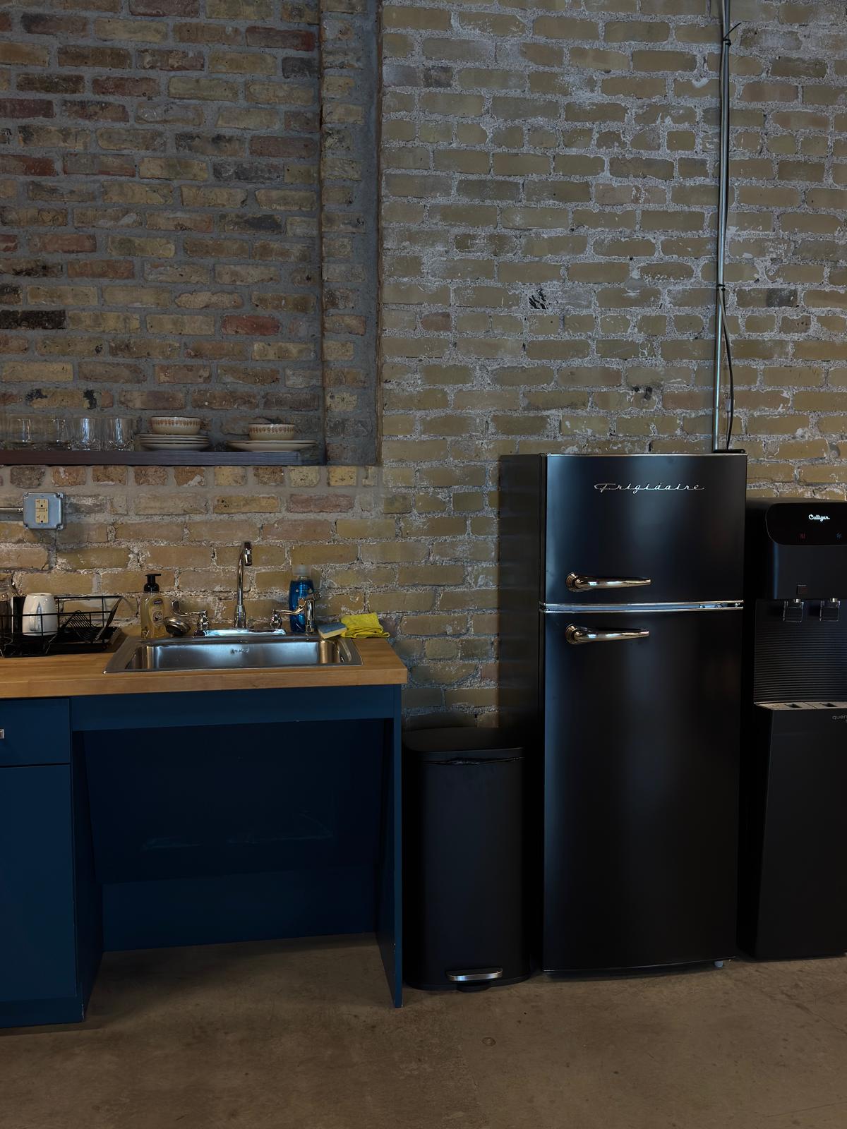 Designer Loft with Exposed Brick