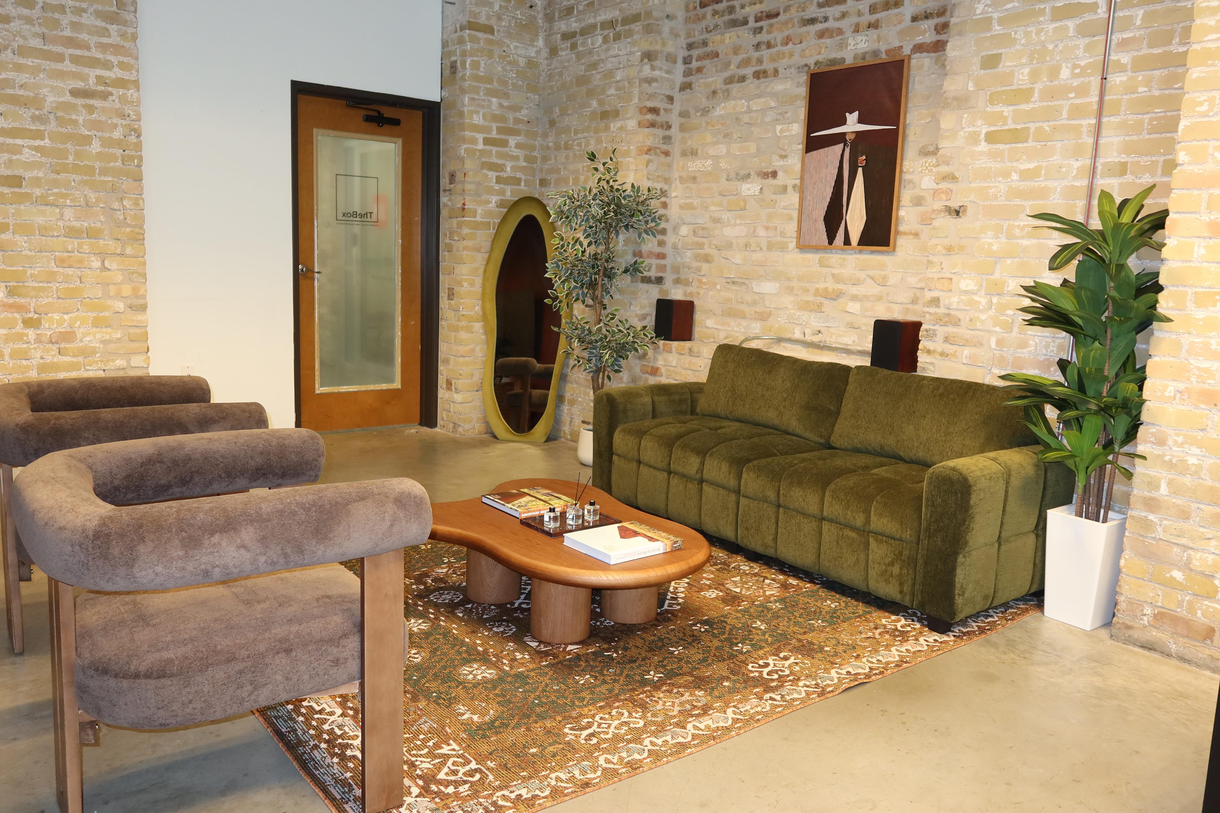 Designer Loft with Exposed Brick