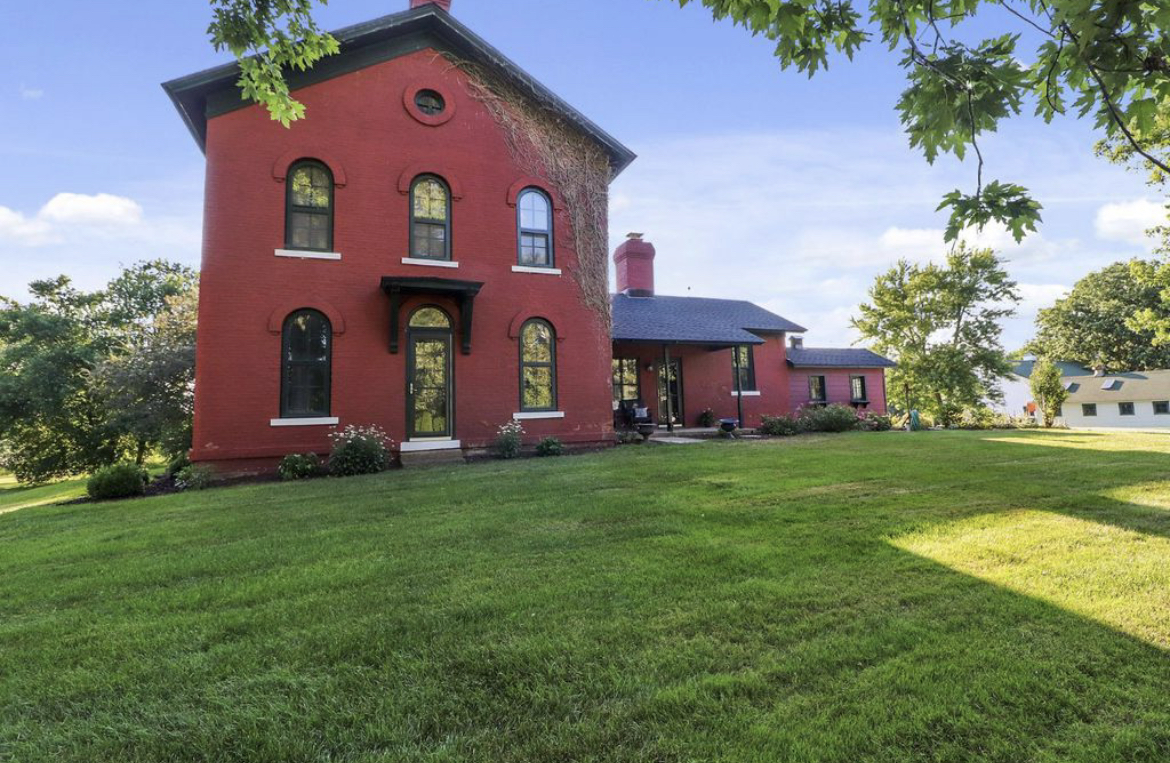 Historic 15-acre Estate with 2-story Brick Farmhouse and Hay Barn
