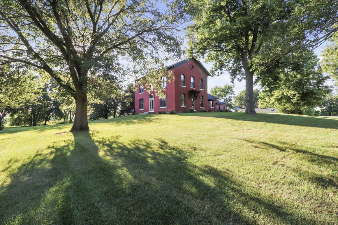 Historic 15-acre Estate with 2-story Brick Farmhouse and Hay Barn