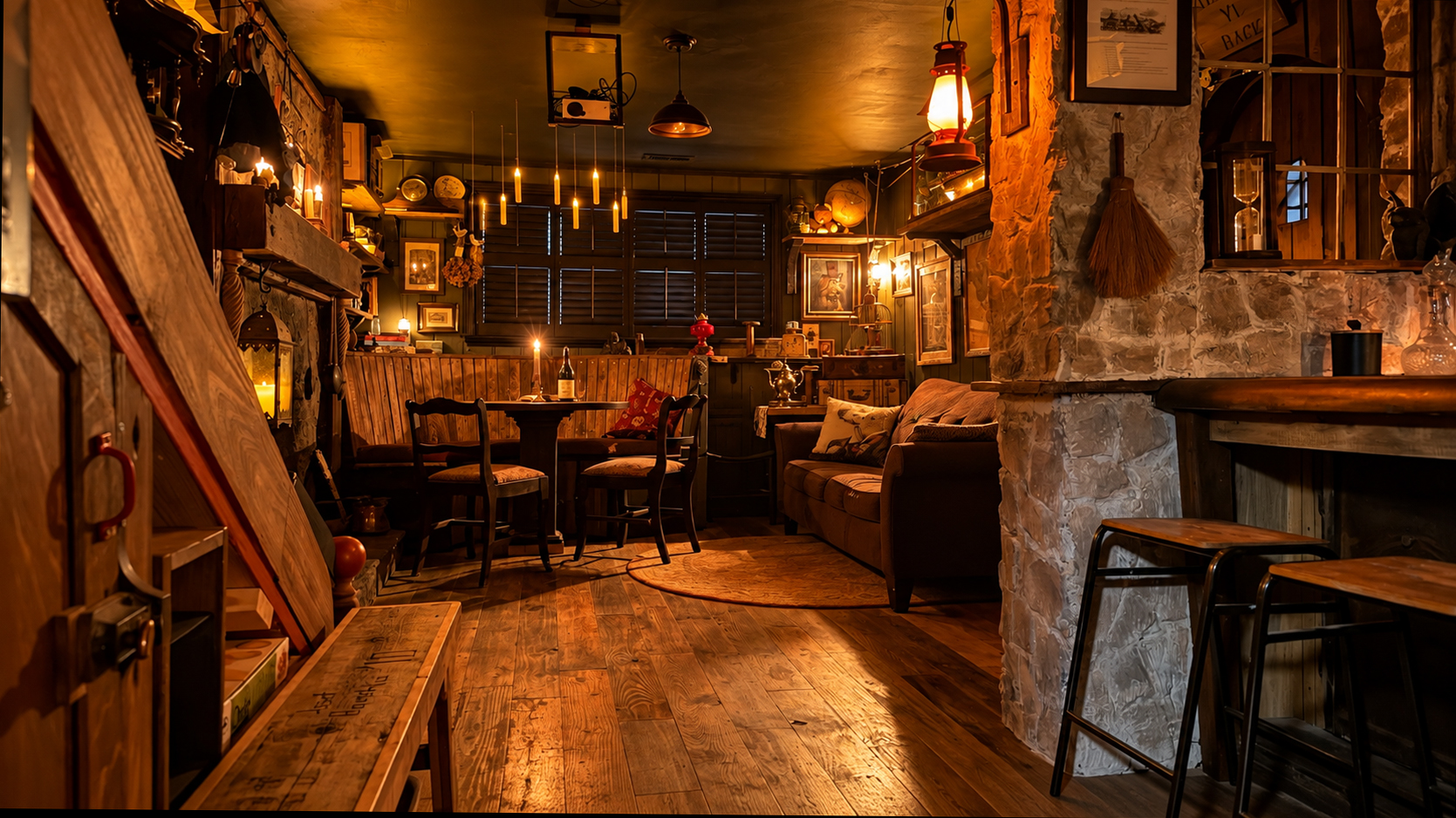 A basement Scottiish tavern called The Crooked Crow