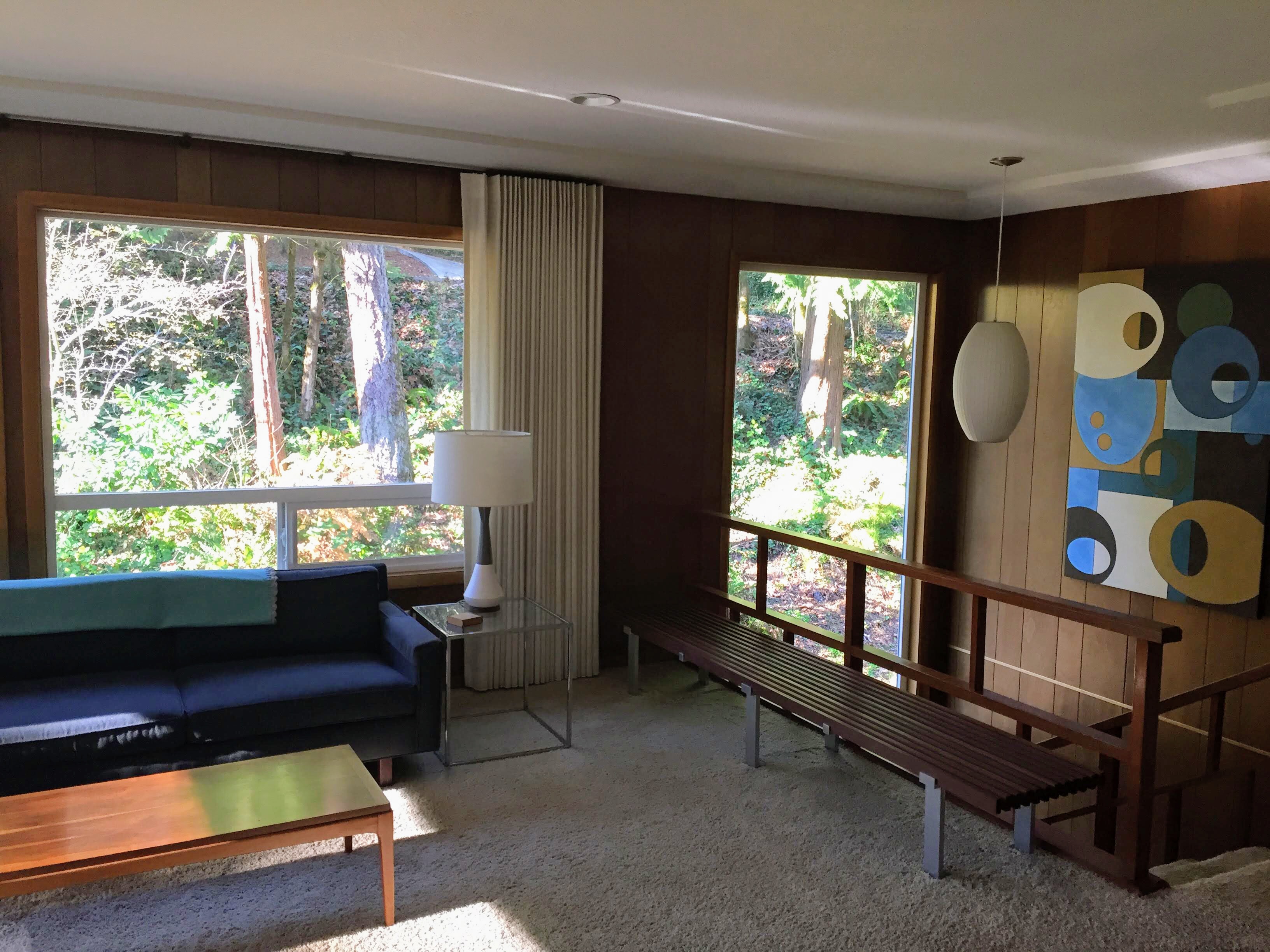 Warm midcentury in the forest