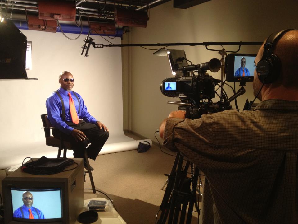 Sound Studio with Grid Lighting