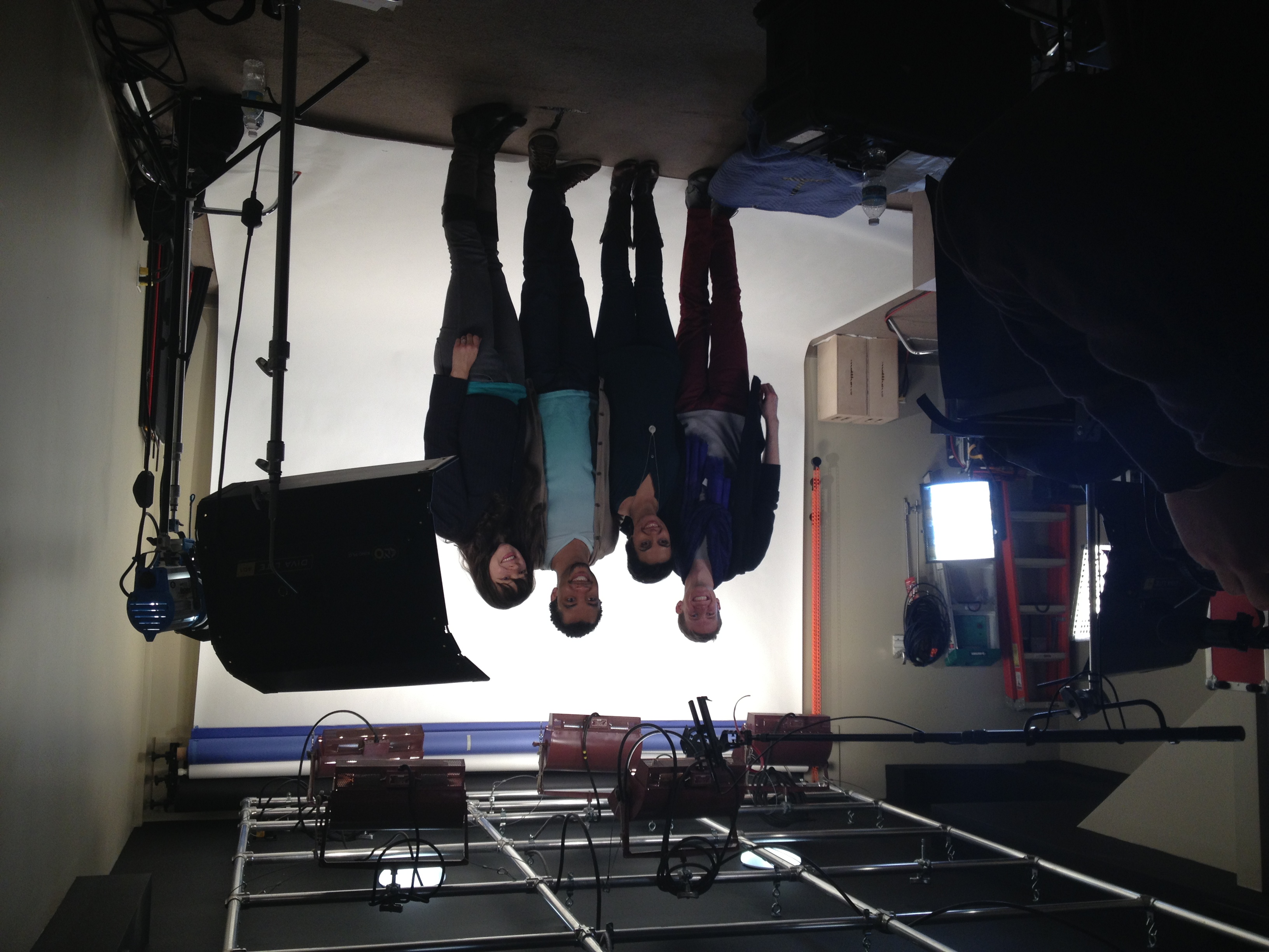 Sound Studio with Grid Lighting