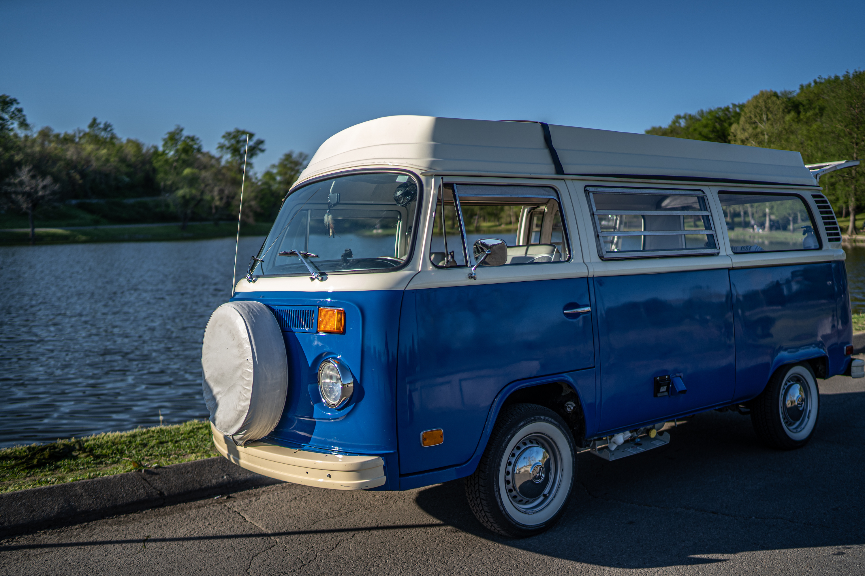 1974 Volkswagen Bus "The Blue Marie", perfect for engagement or wedding shoots, mini sessions, holiday shoots & music videos