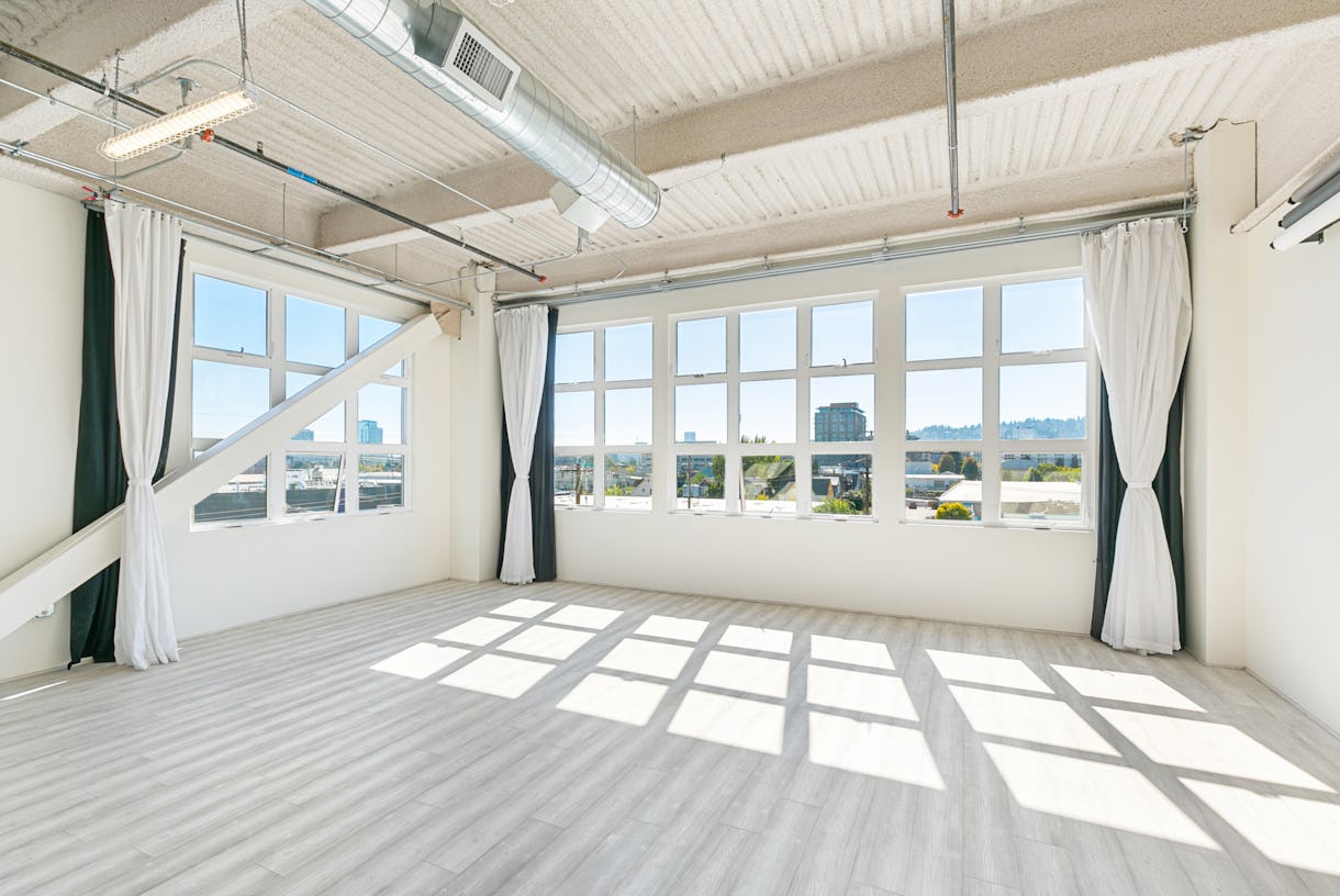 The Apex Studio. Photographers, Videographers, Daylight studio with huge corner windows with a view!