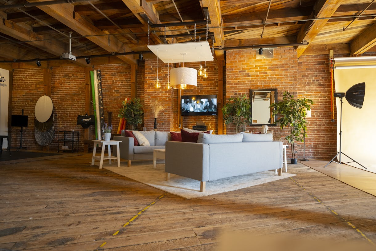 Huge Natural Light Exposed Brick Light Production Space 