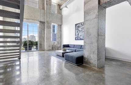 Crysp Studio | Huge Modern Daylight Concrete Loft with South facing windows