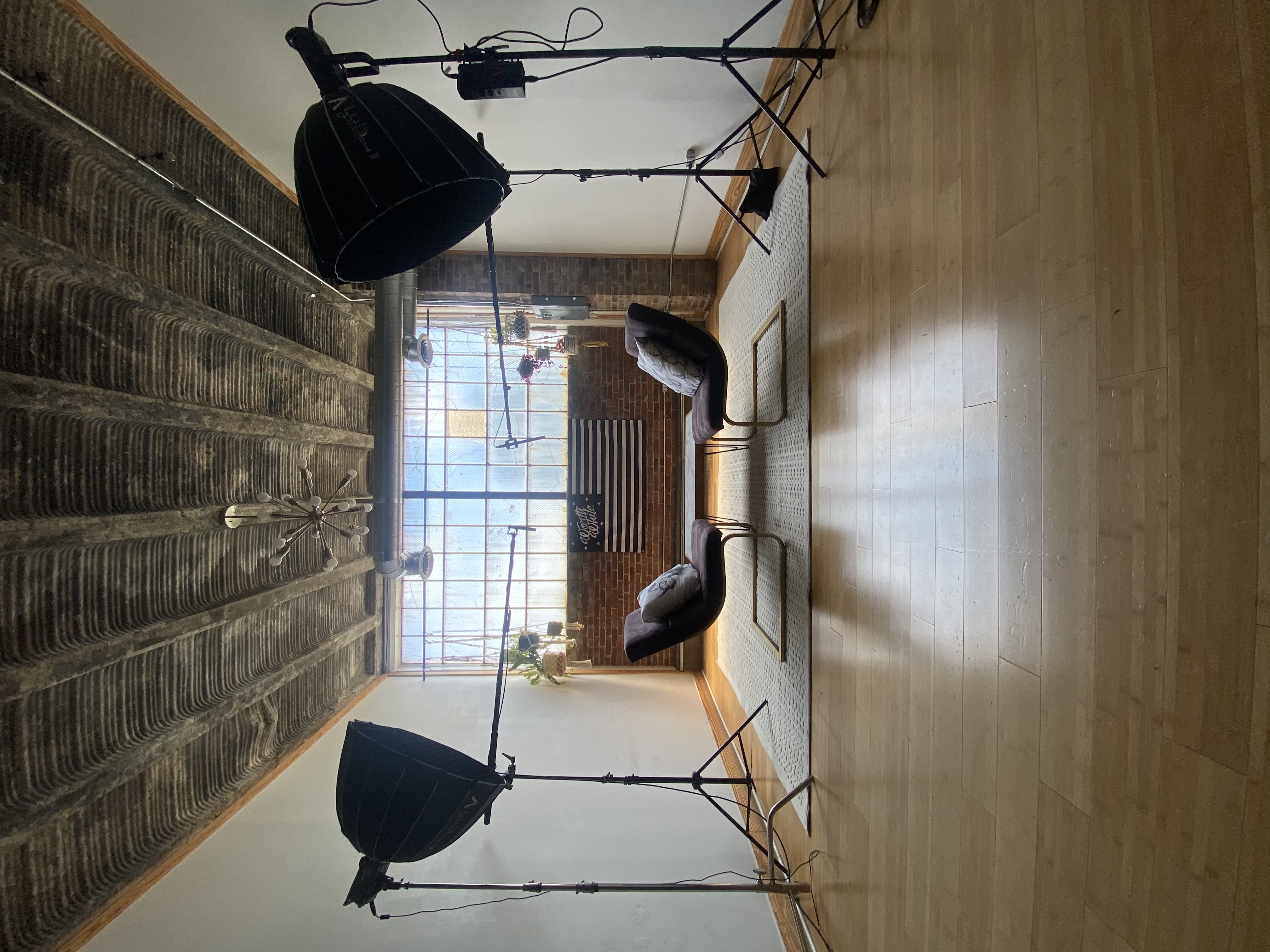 Studio with Exposed Brick and Light in Columbia