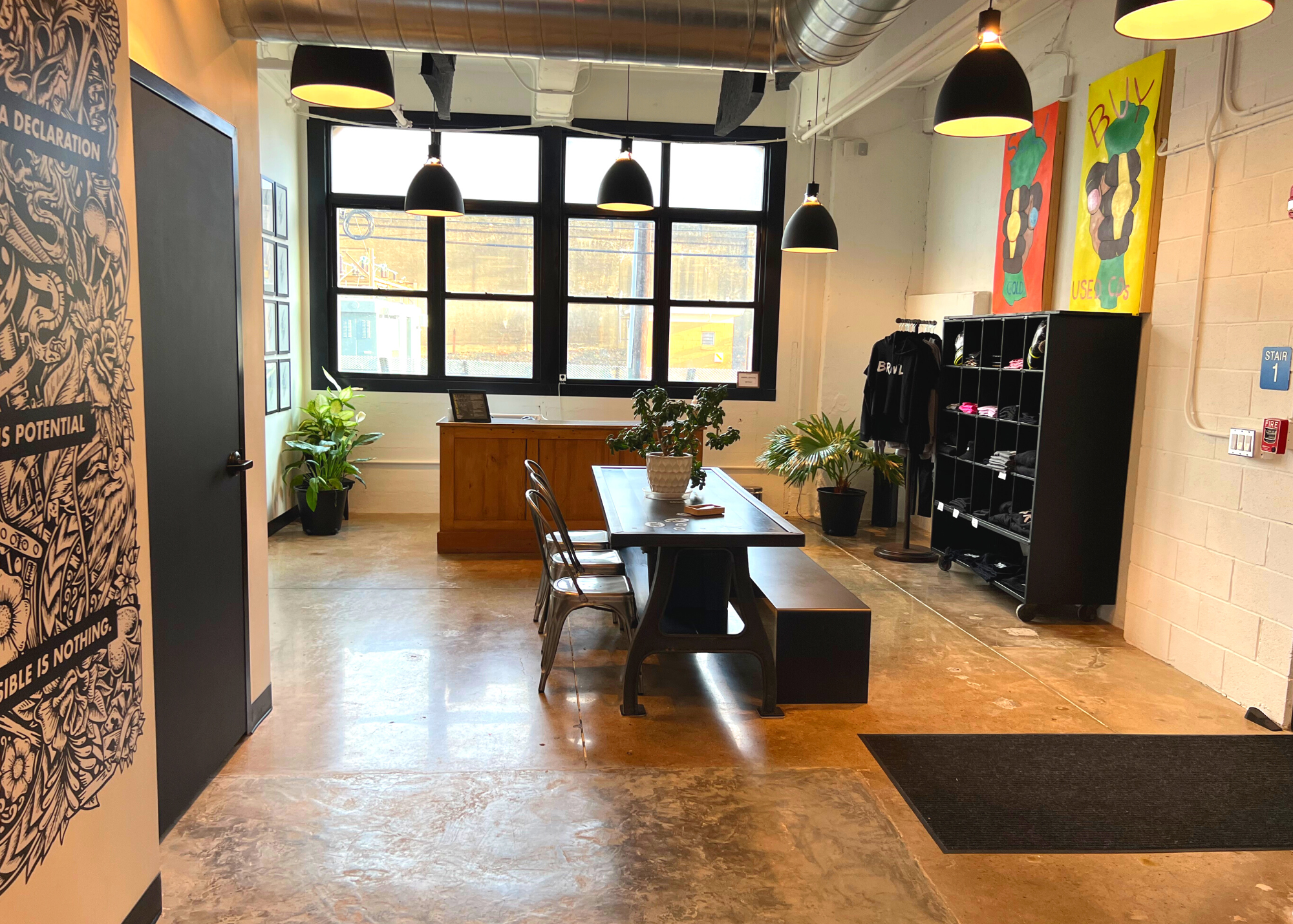 Bright, Airy, Flexible Space with an Industrial Vibe