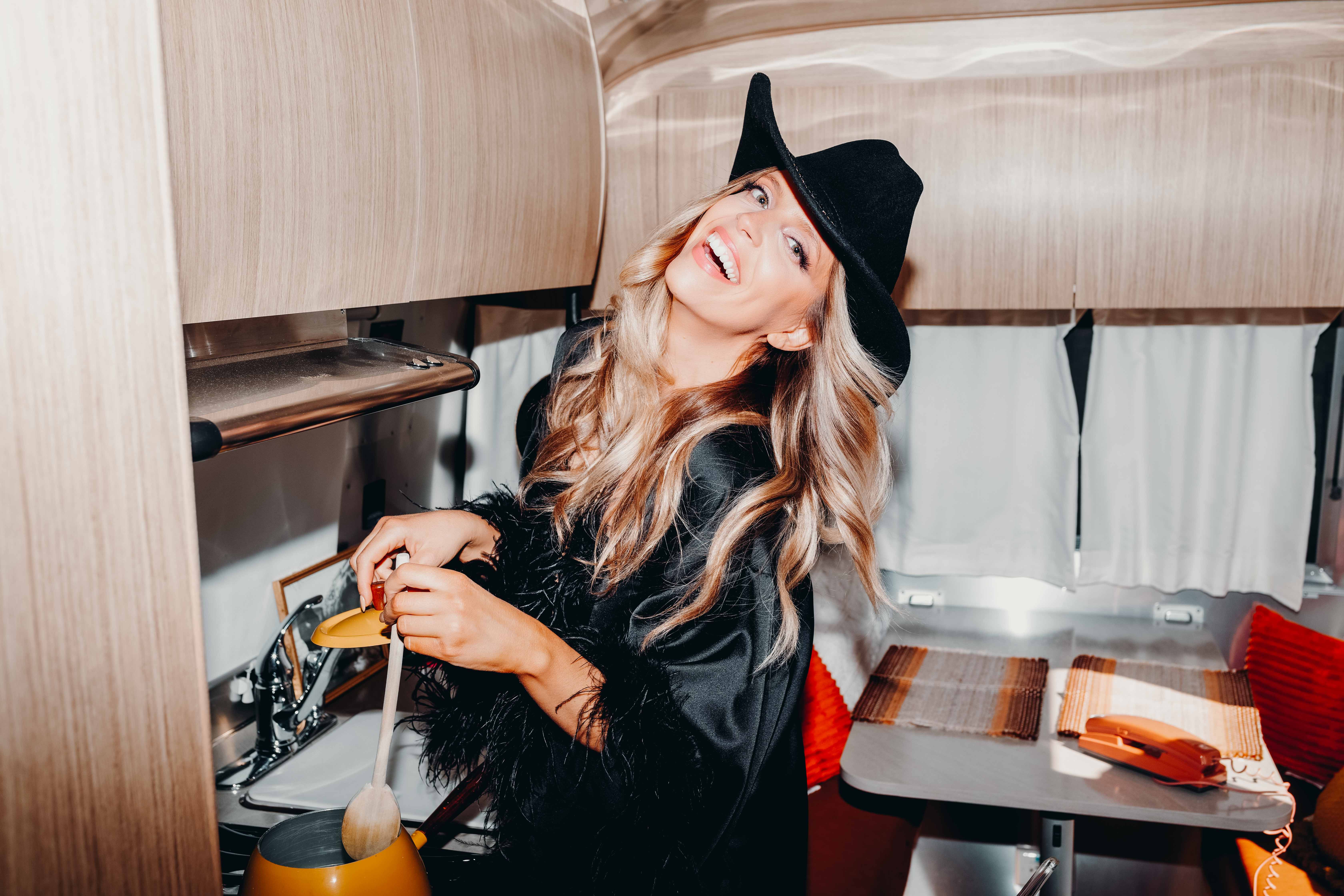 "Marilyn Monroad" modern Airstream on country land