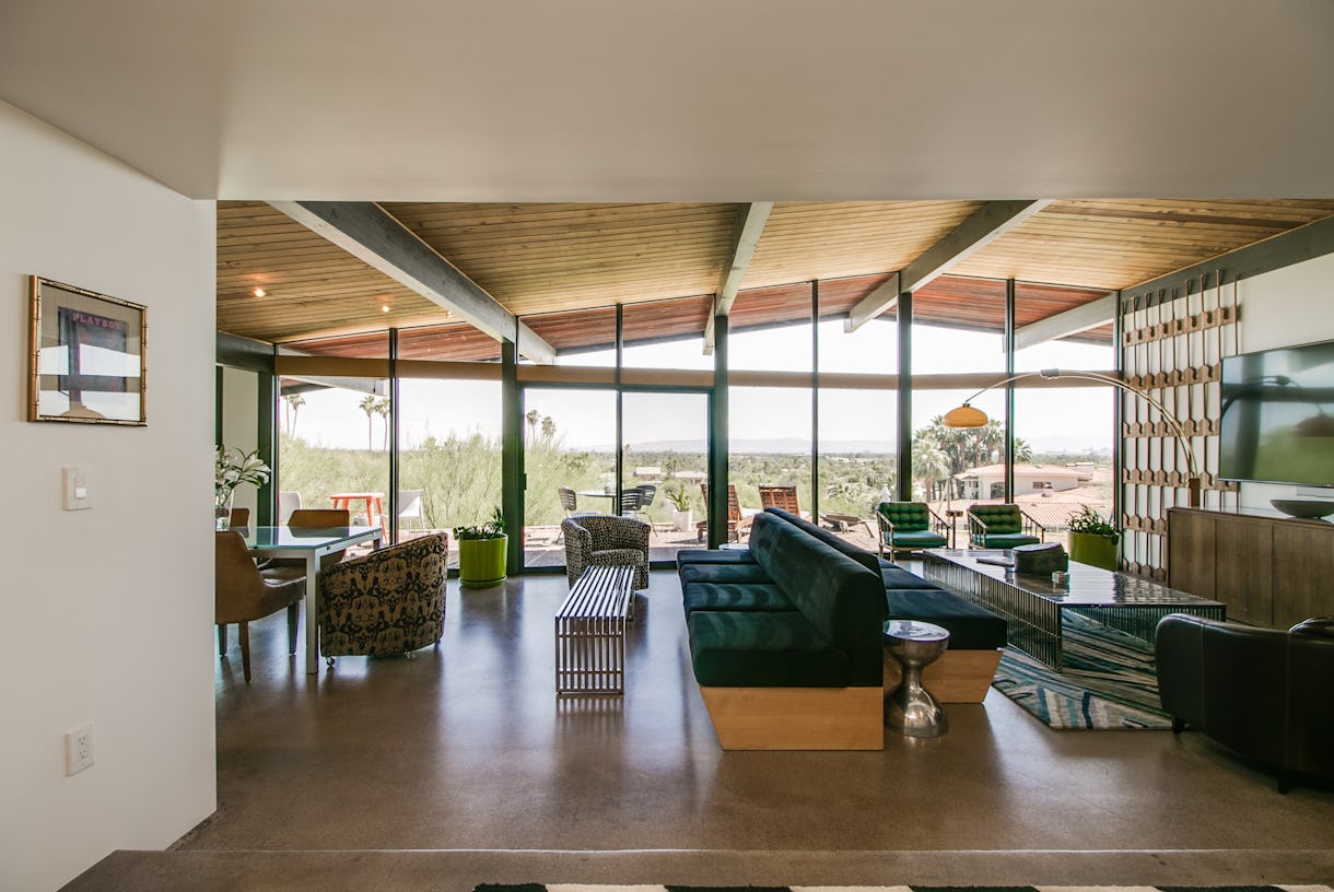 Hillside Mid Century Modern Mansion with amazing views and walls of glass