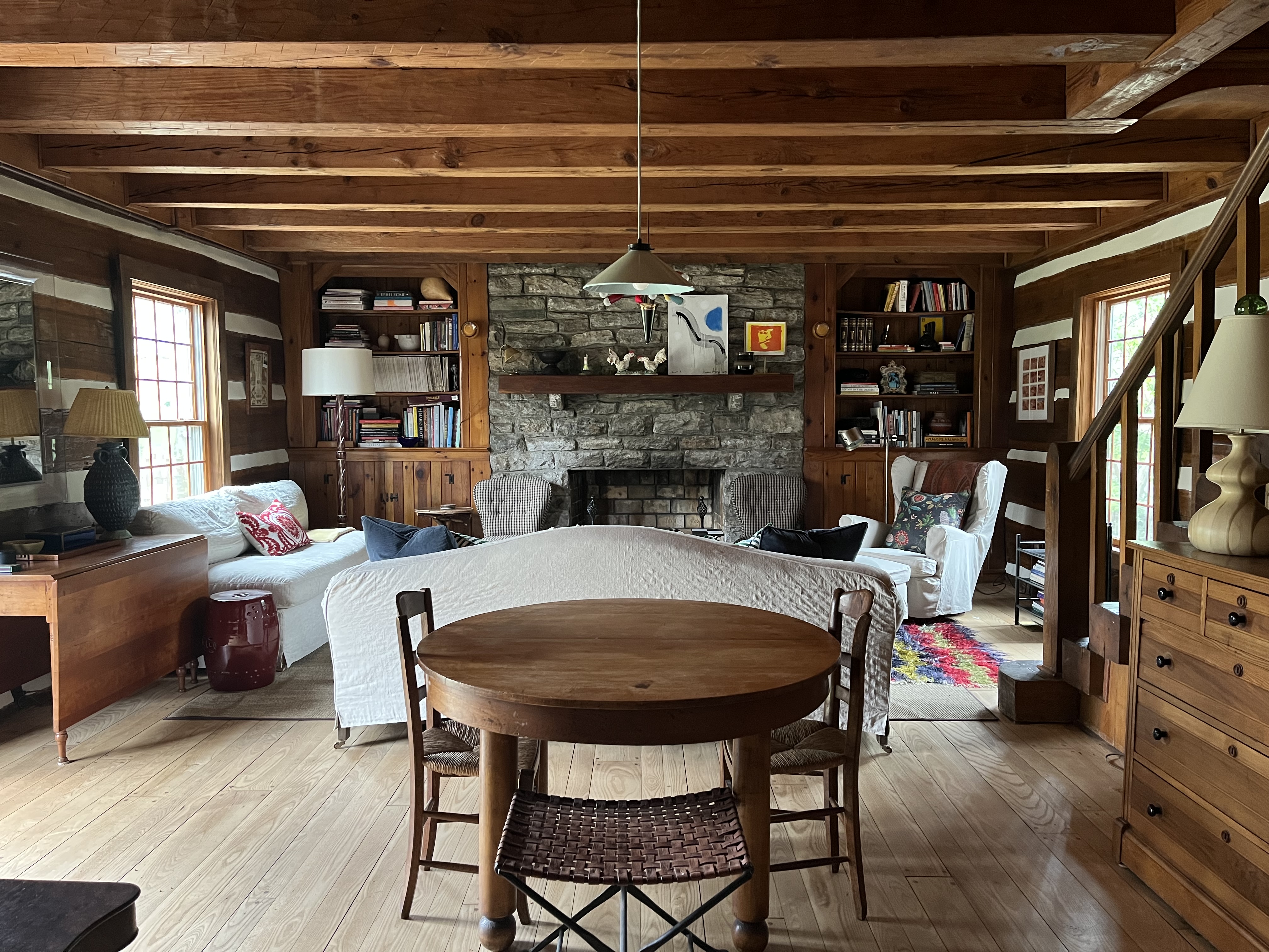 Charming Historic Eclectic Log Cabin Home