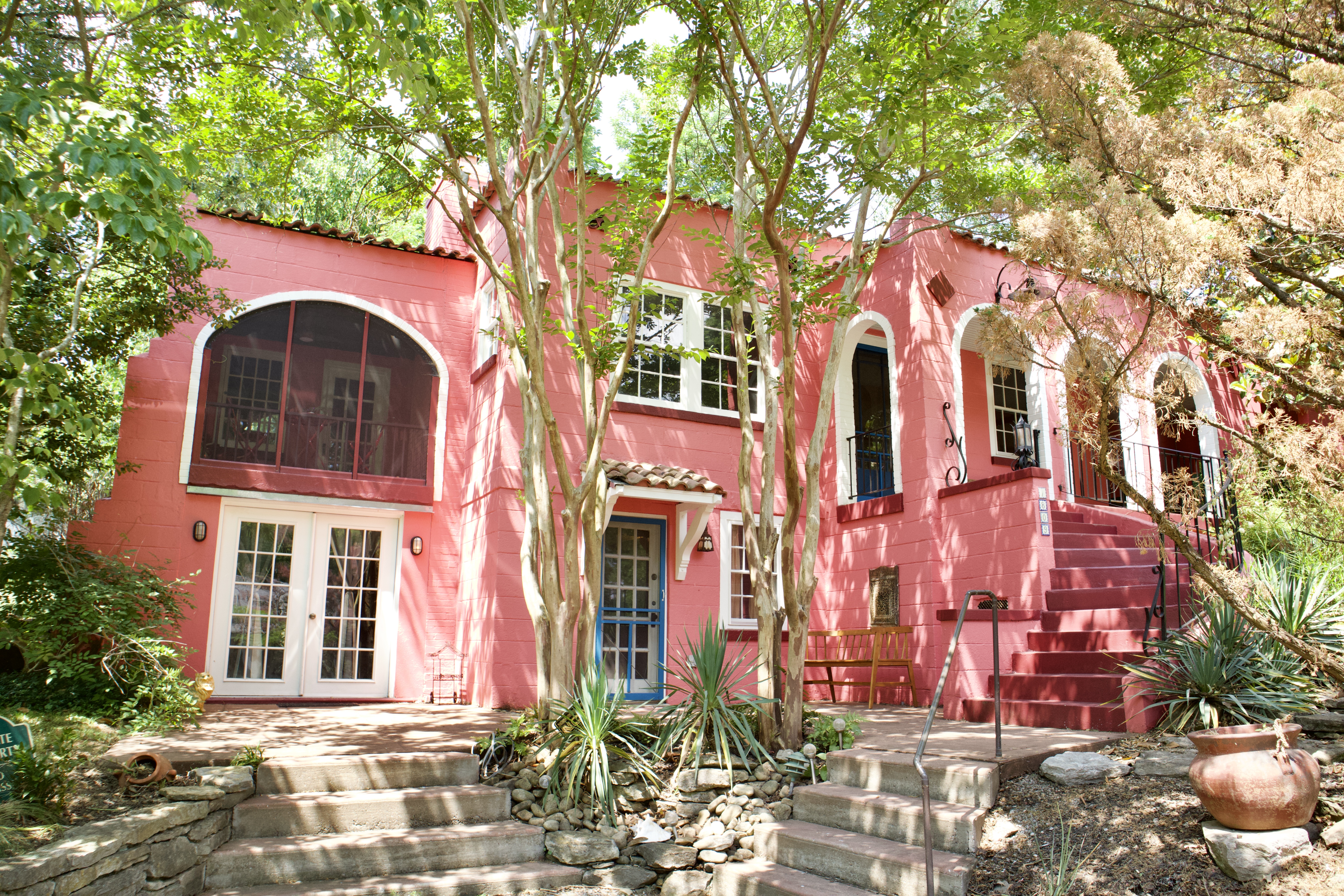 Pink House - Legendary and Historic Spanish Style Home in East Nashville's Little Hollywood Neighborhood