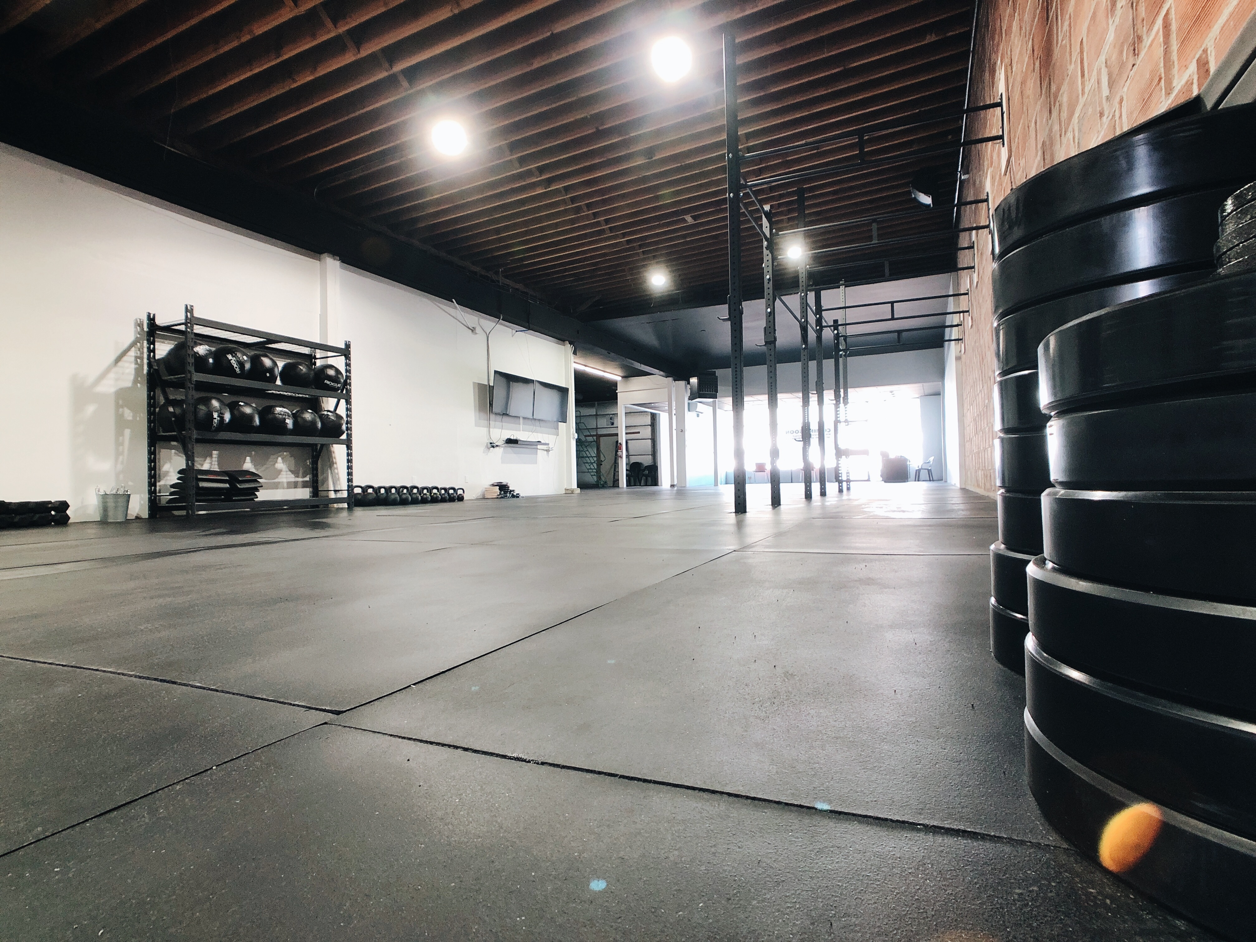 New Gym with Exposed Brick