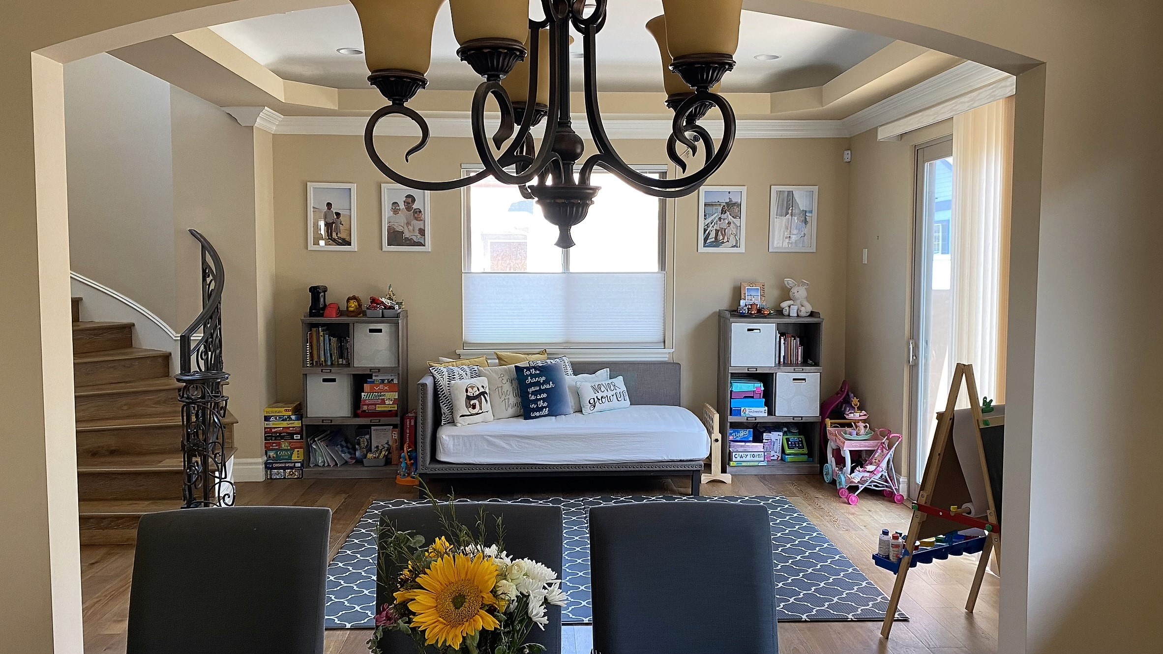 Mediterranean-Style Home with Modern Furnishings