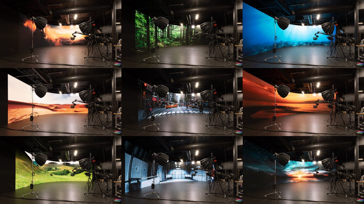  50 x 13ft Volumetric LED Wall | State of the Art Production Studio 