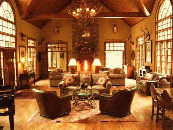 Brigadoon Lodge private trophy trout stream in Blue Ridge Mtns. 