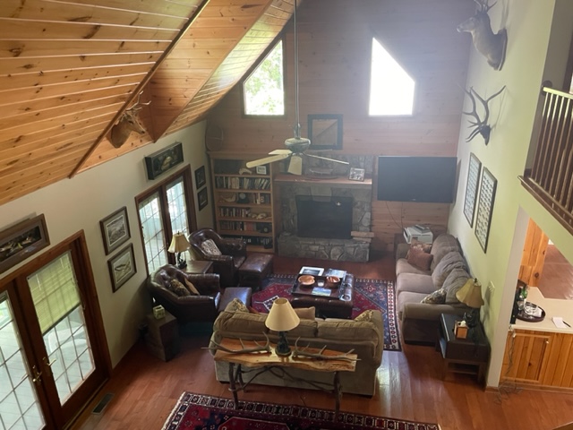 Brigadoon Lodge private trophy trout stream in Blue Ridge Mtns. 