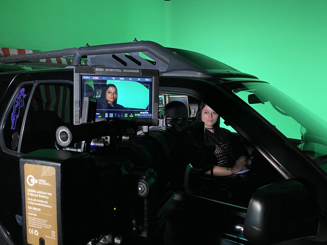 ZZ-1 Productions, Inc. Hospital set and large Green screen.