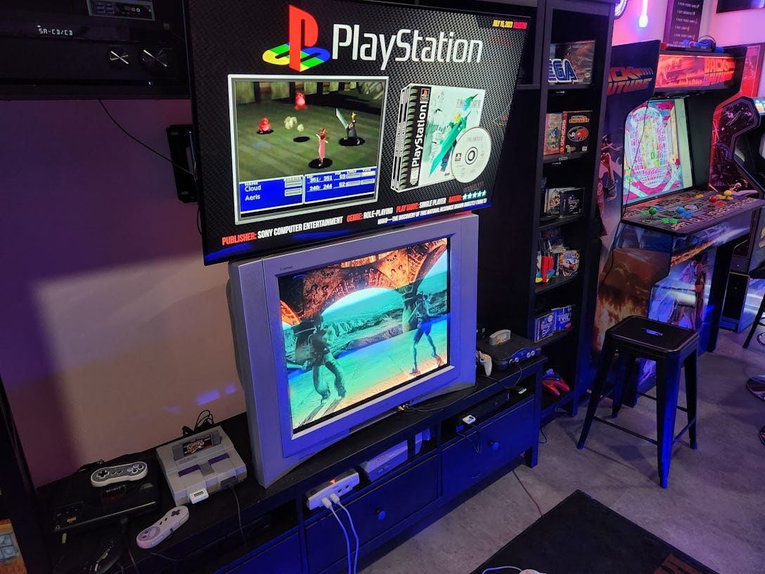 Retro Gaming Arcade, and Video Game Consoles Perfect For a Birthday Party or Large Gathering