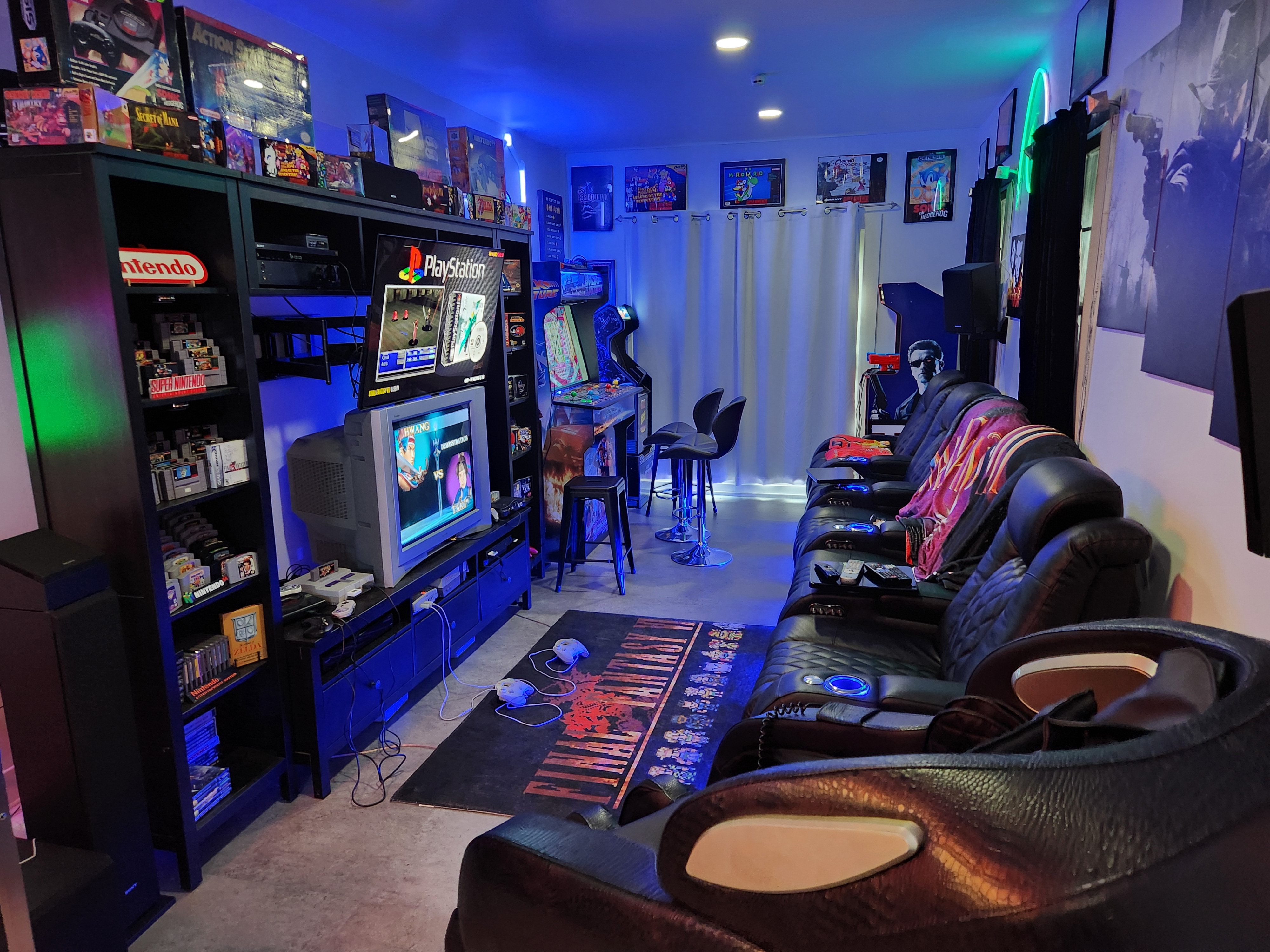 Retro Gaming Arcade, and Video Game Consoles Perfect For a Birthday Party or Large Gathering