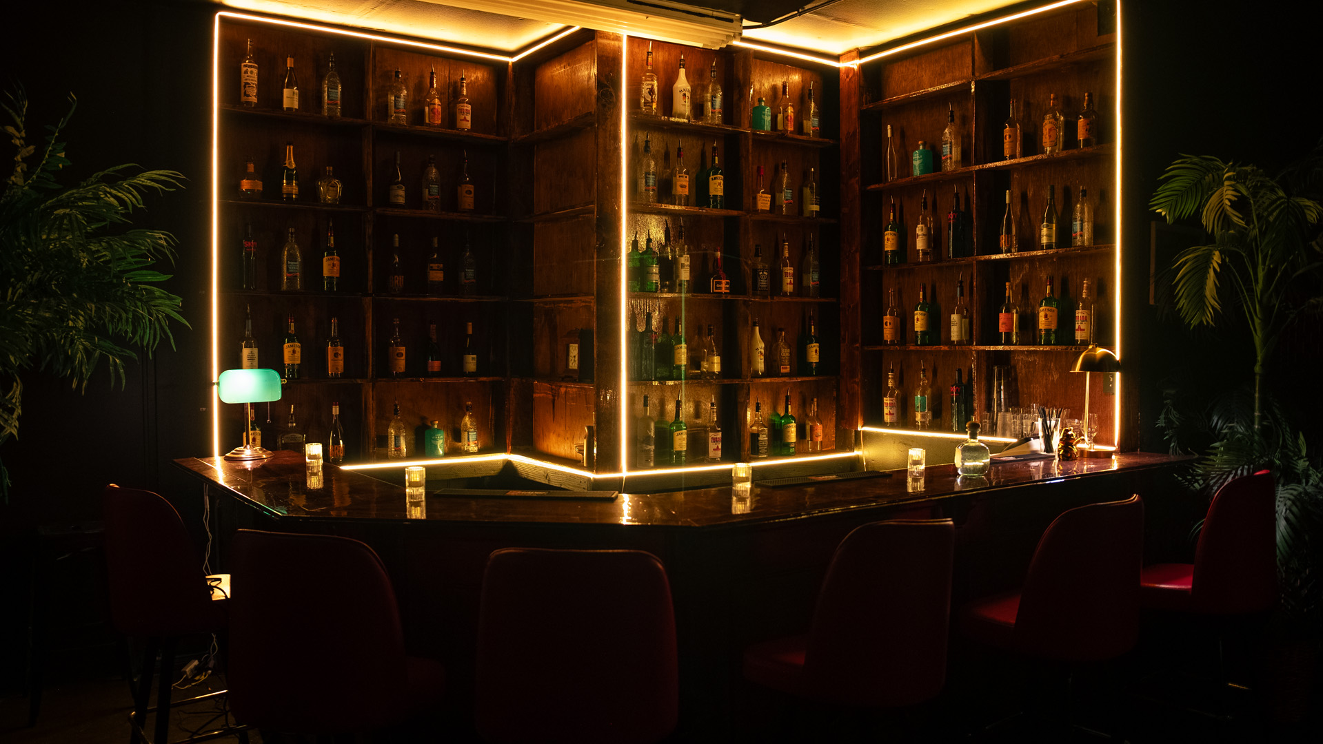 Speakeasy Bar Lounge Private Club Reception Set | "Lumiere" by Our Home Studios