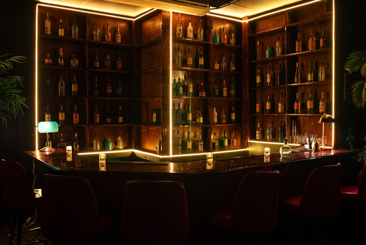 Speakeasy Bar Lounge Private Club Reception Set | "Lumiere" by Our Home Studios