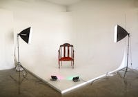 Skyline Studio - Cyc wall, vintage furniture, and makeup room!