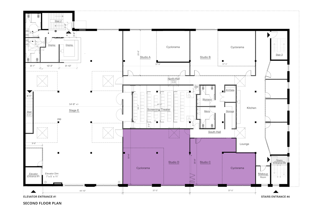 MULTISET STUDIO 2300 sqft. 1 Studio with 2 Cycloramas in Luxury Building STUDIO C + D
