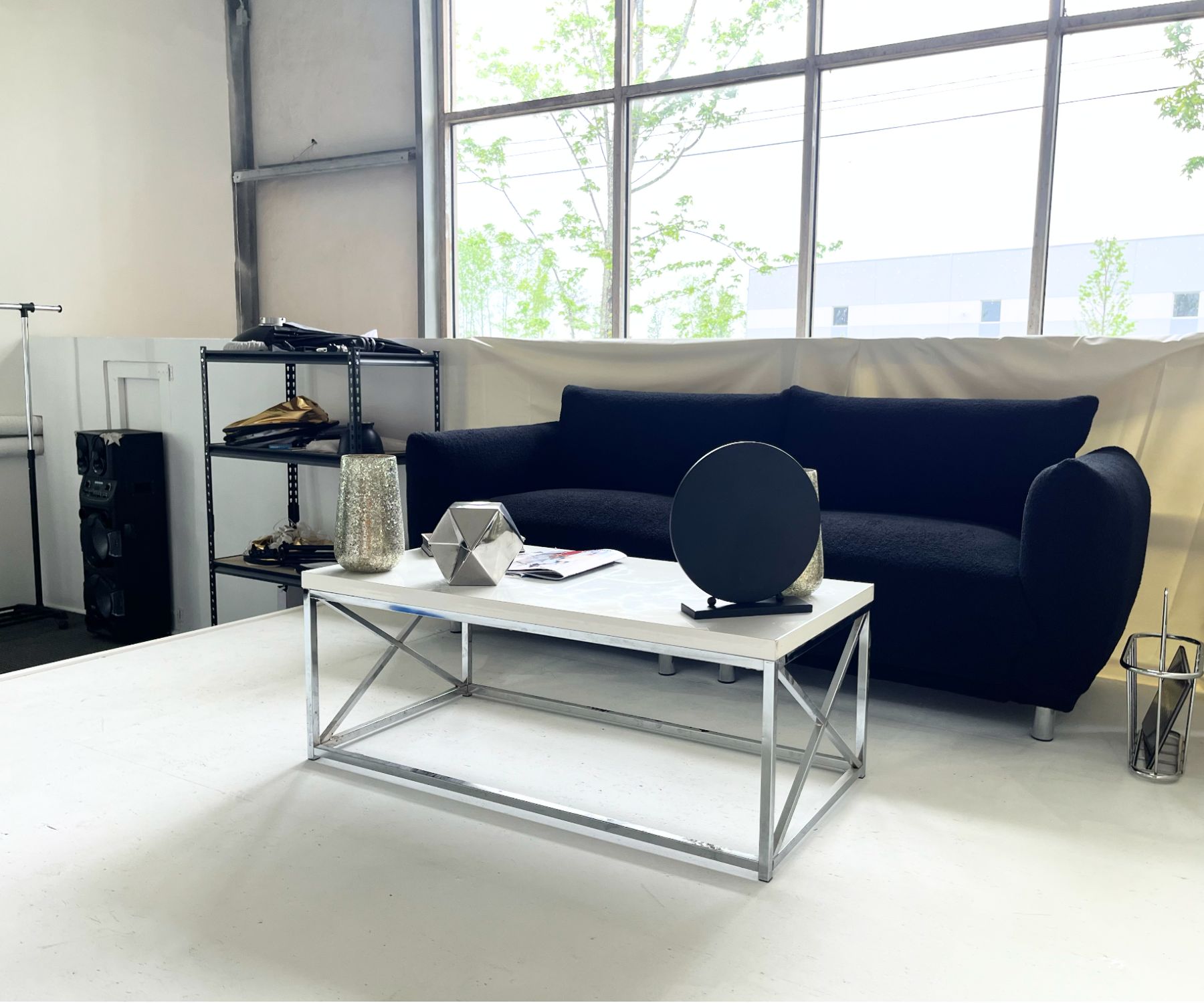 Studio with Ceiling to Floor Windows