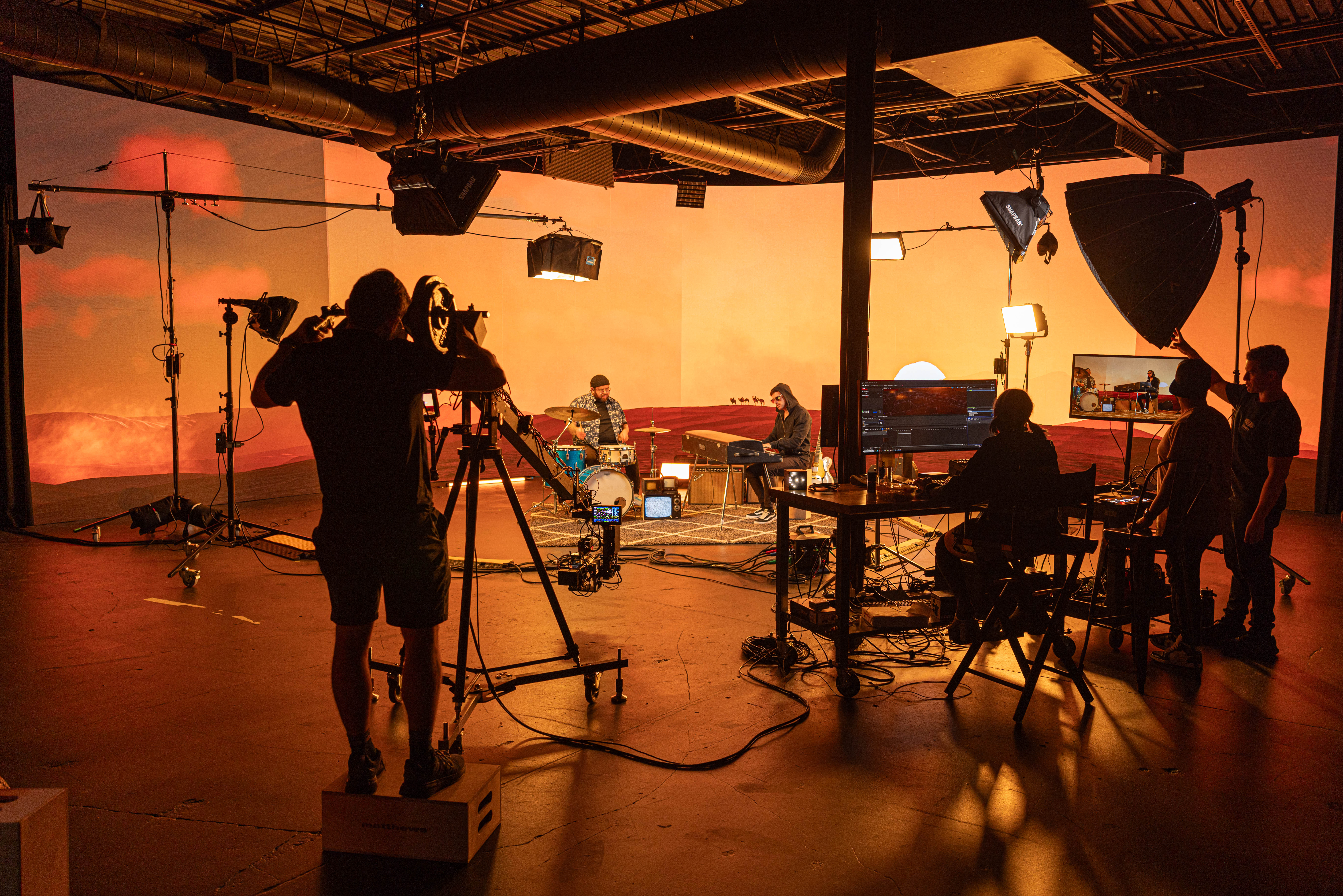  50 x 18ft Volumetric LED Wall | State of the Art Production Studio 