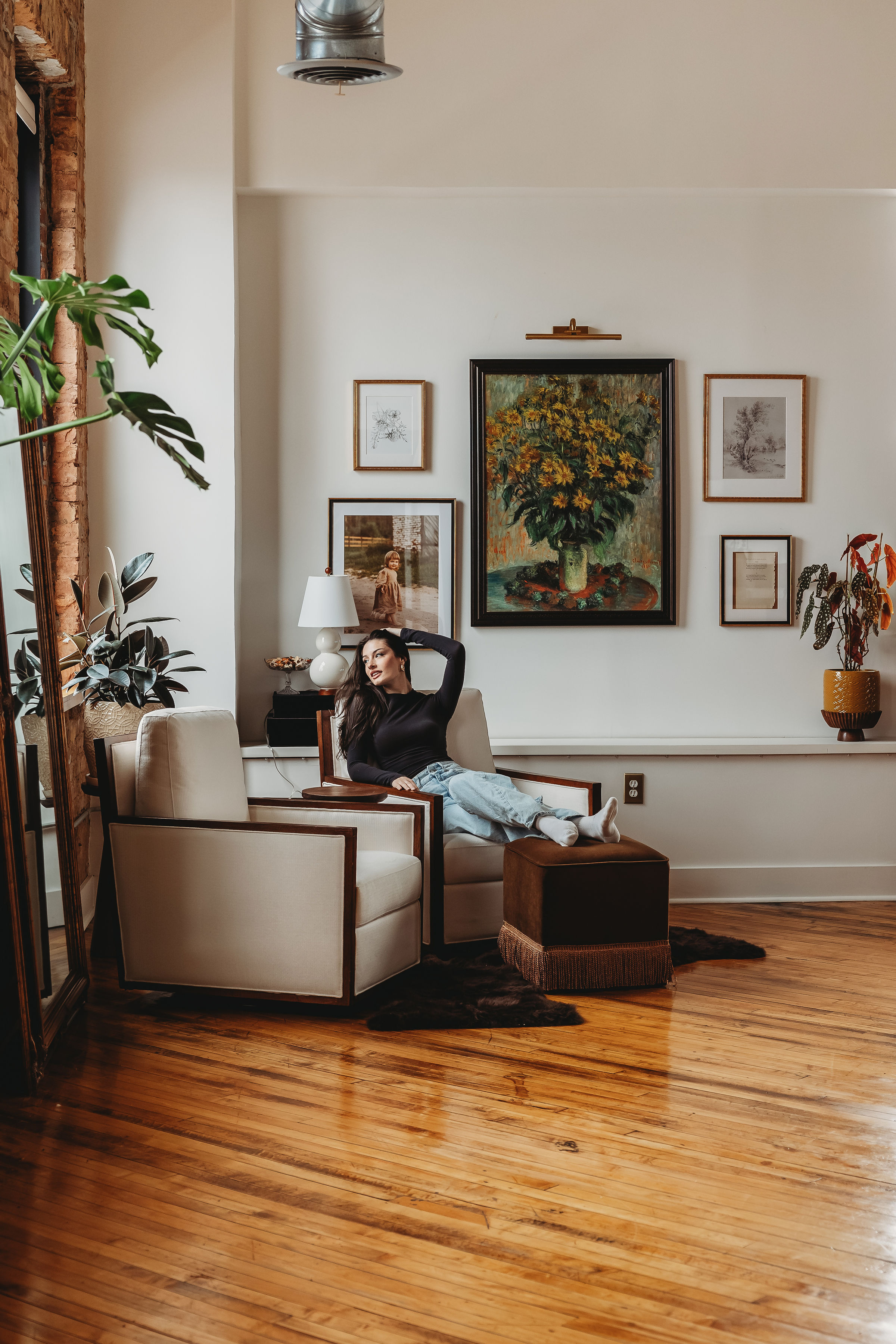 Downtown Brick Loft with Skyline Views