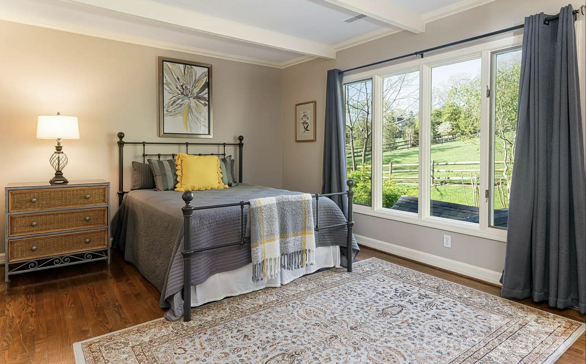 Country Home with Red Barn 