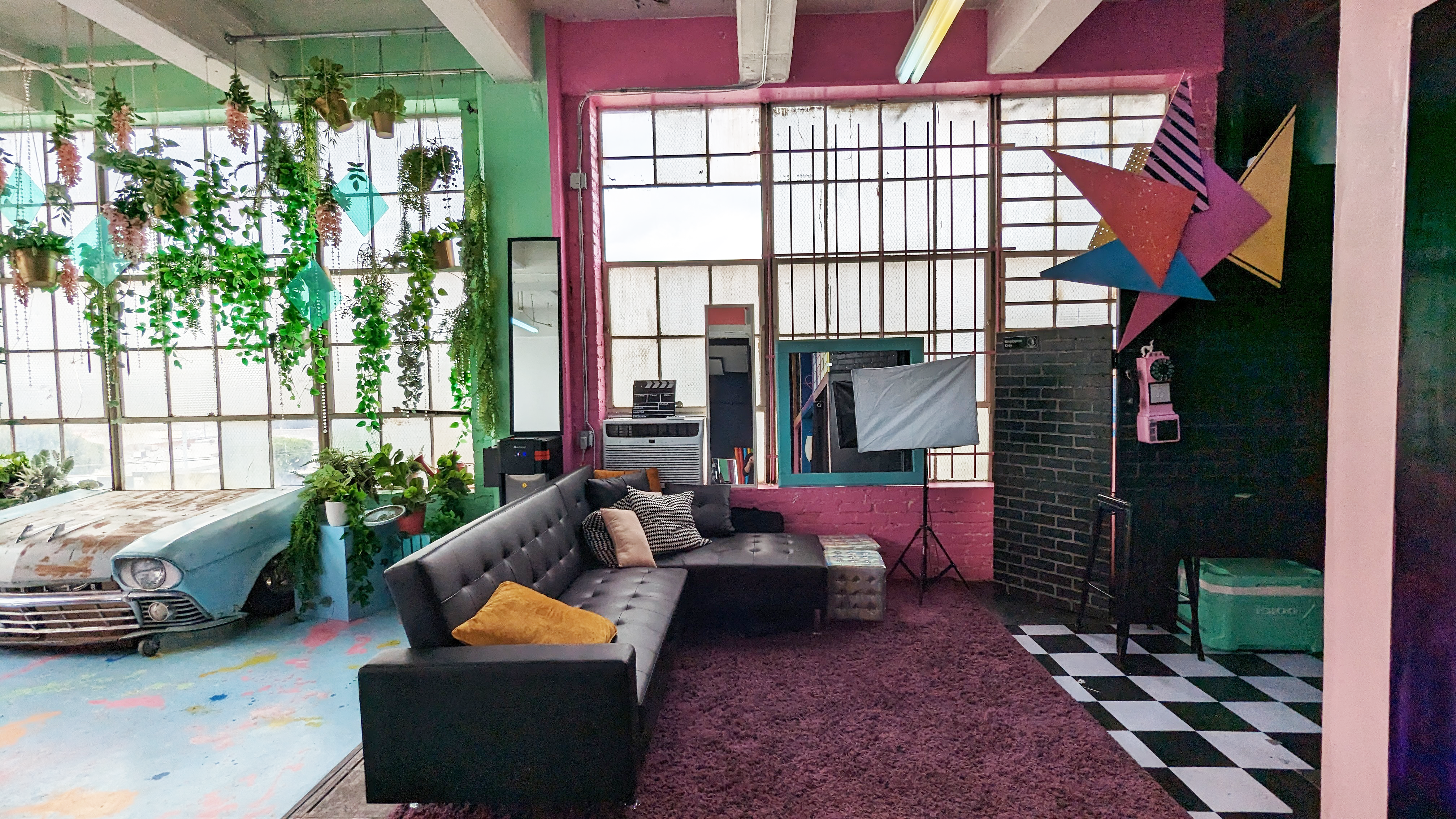 Bright Multi-Set Studio + Customizable Events Venue - Life Sized Dollhouse, Ball Pit, White Backdrop + 15 Seamless Color Options | E-Commerce & Creator Haven