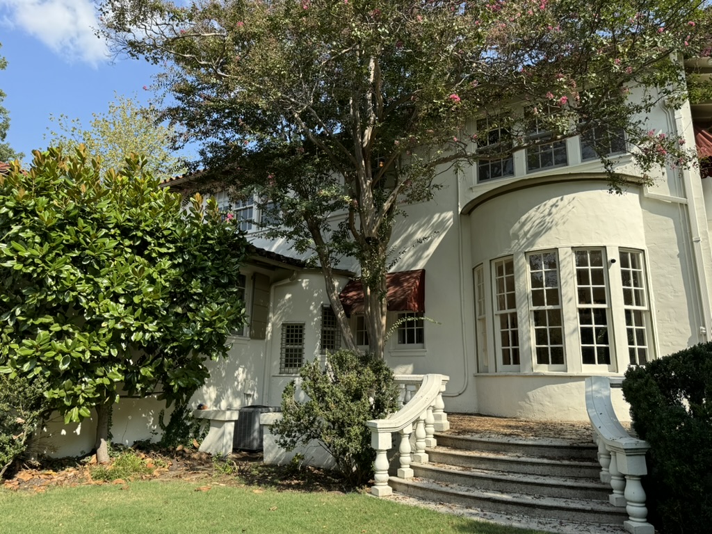 Italian Style 1920's Villa with Tons of Light, Arches, Stained Glass Windows