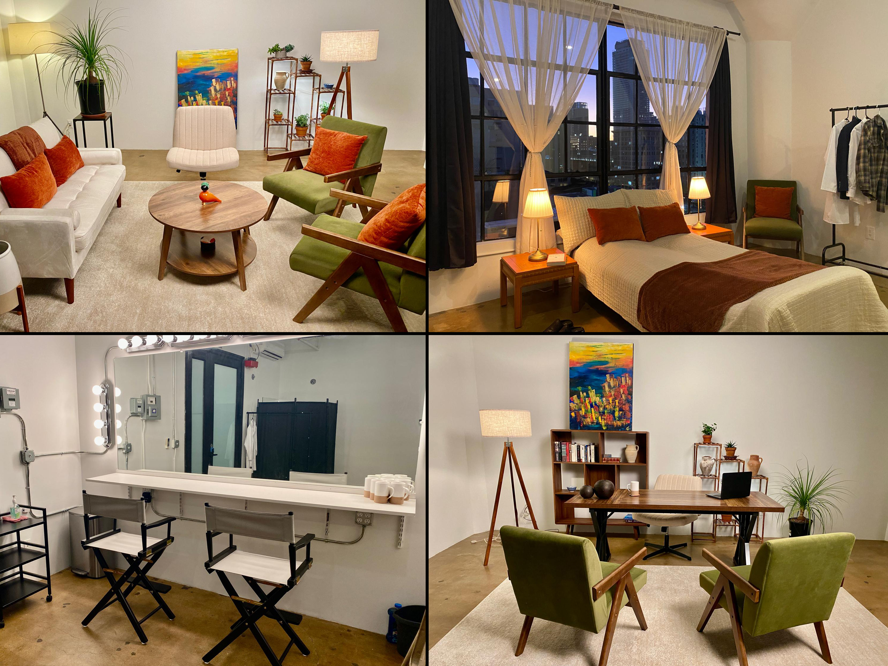 Stylish Multi-Set Photo and Film Studio