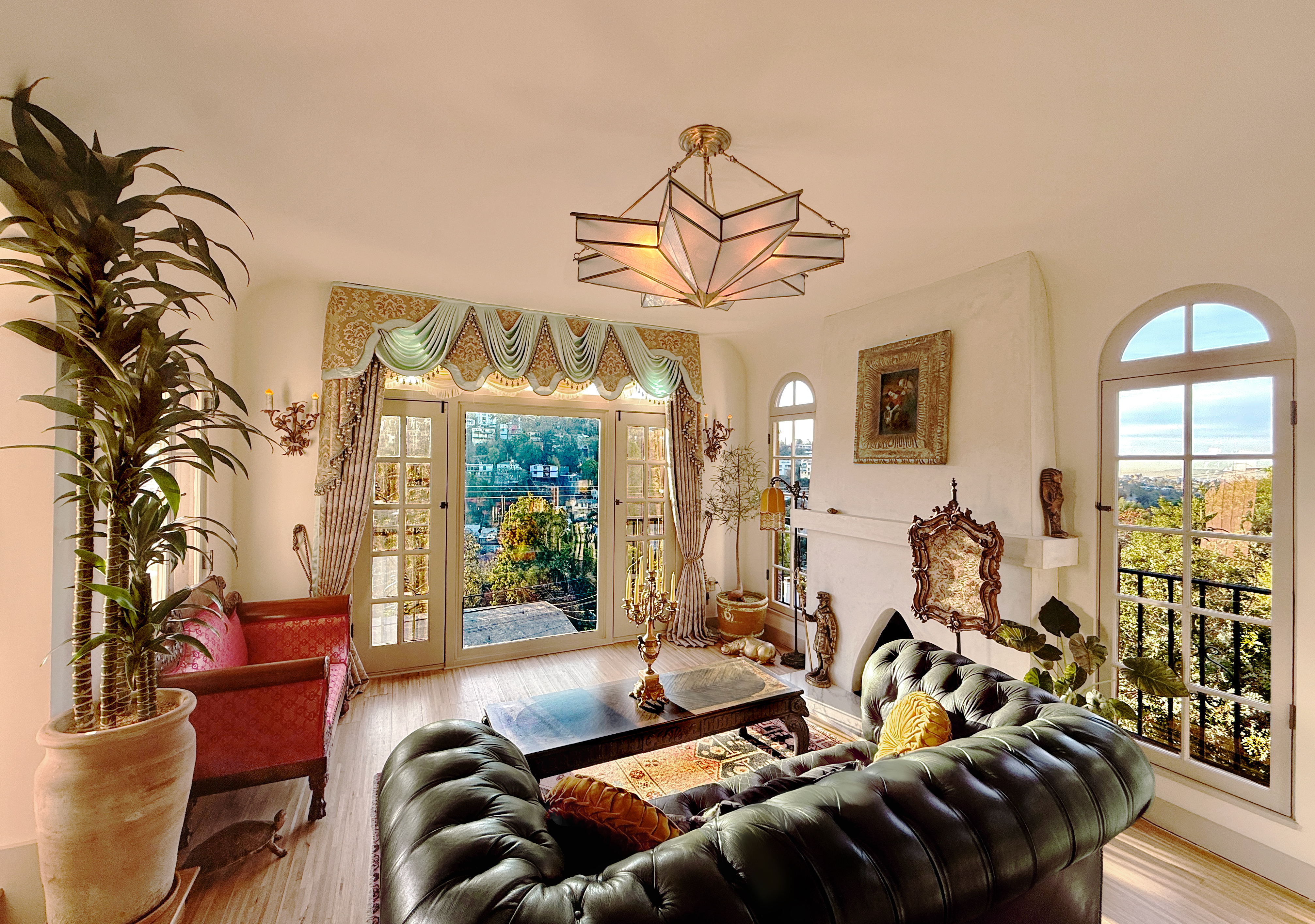 Hillside 1925 Spanish Colonial Silver Lake Villa | Stunning Views of DTLA skyline + Iconic Mountain Ranges