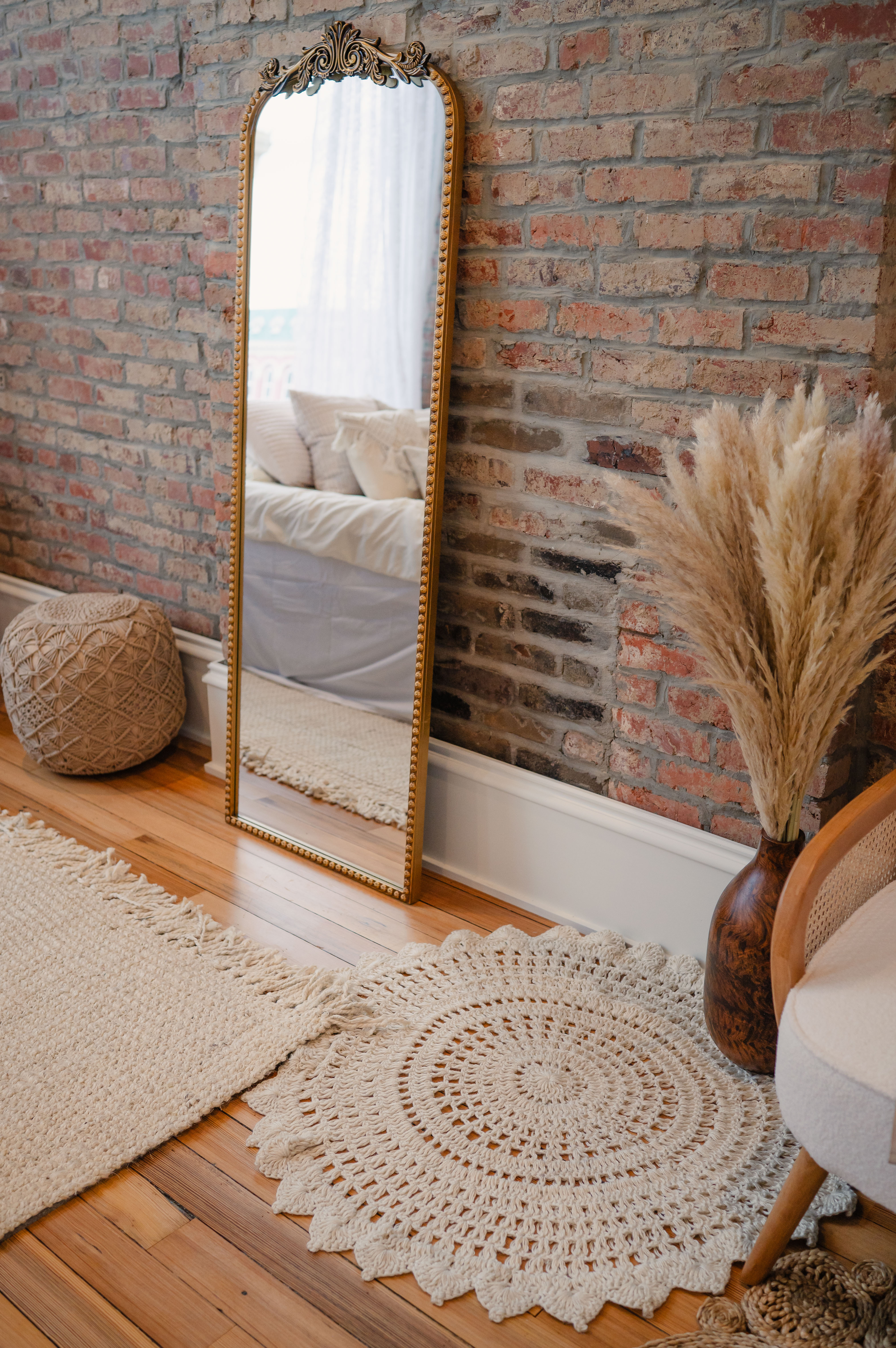 Natural Light Boho Photo Studio with Exposed Brick 