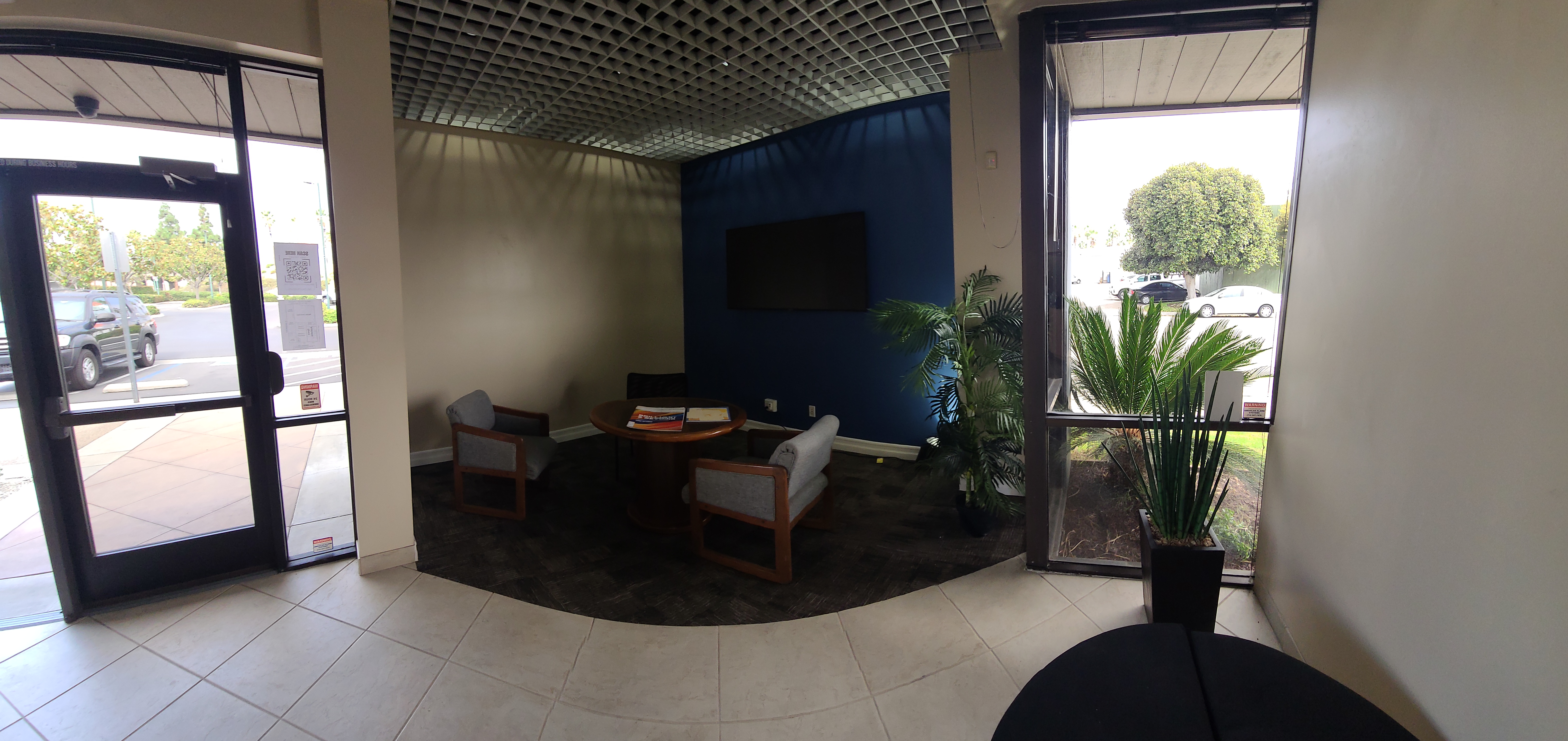 Lobby + Open Office Room