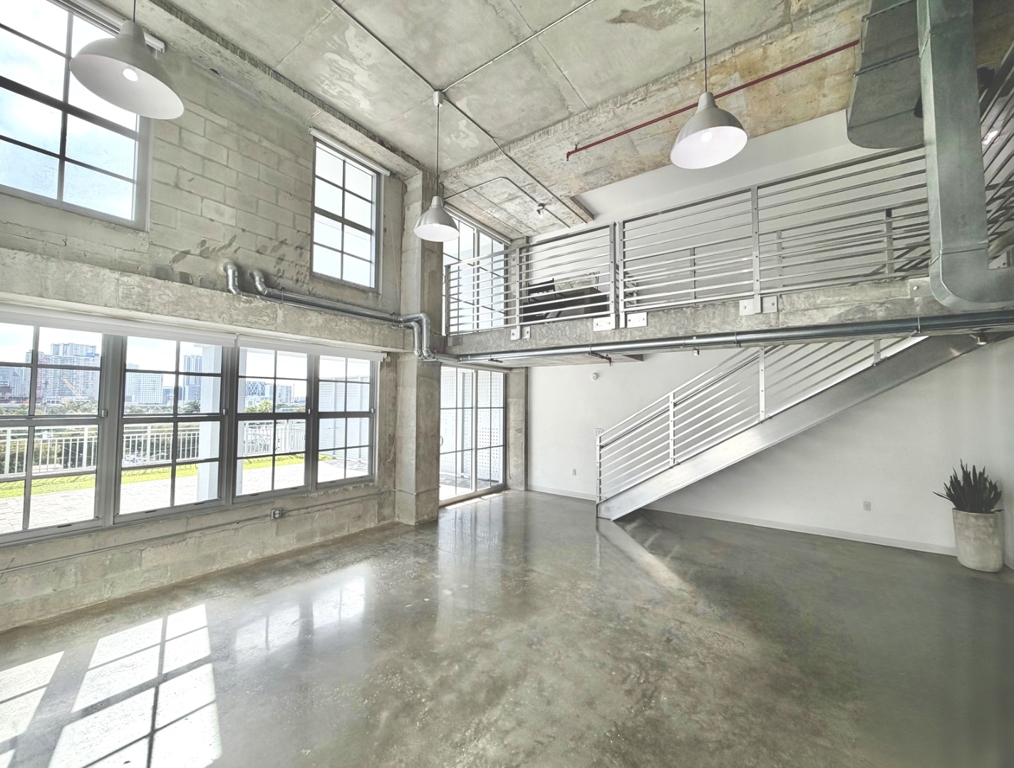 Crysp Studio | Huge Modern Daylight Concrete Loft with South facing windows