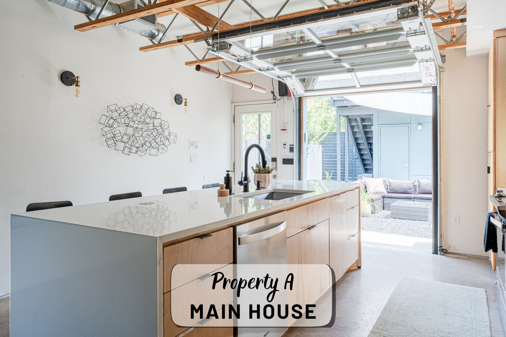 Natural Light-Filled Designer Home + Backyard Loft