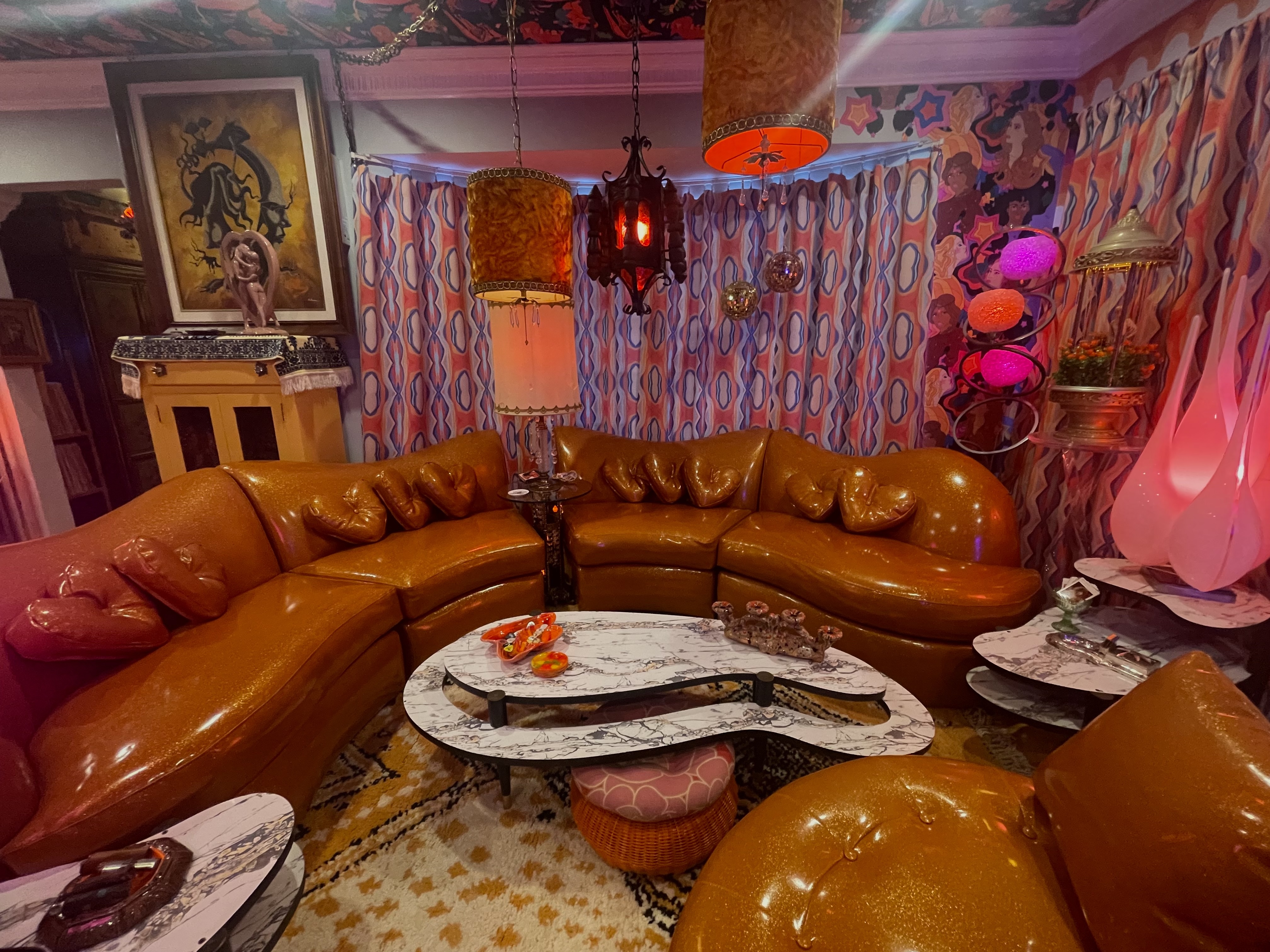 1960s-1970s Psychedelic Space Age Lounge & Conversation Pit