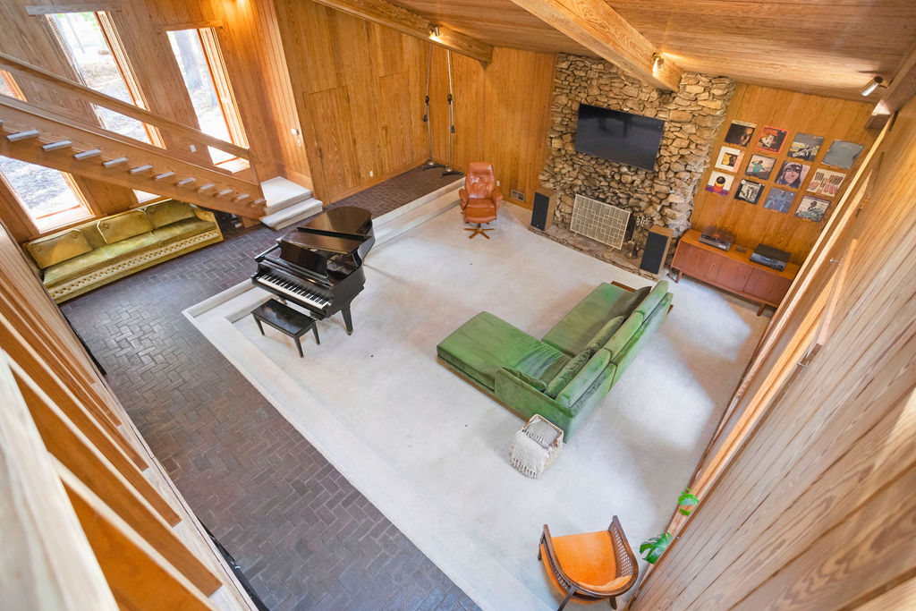 Mid Century House with Grand Piano